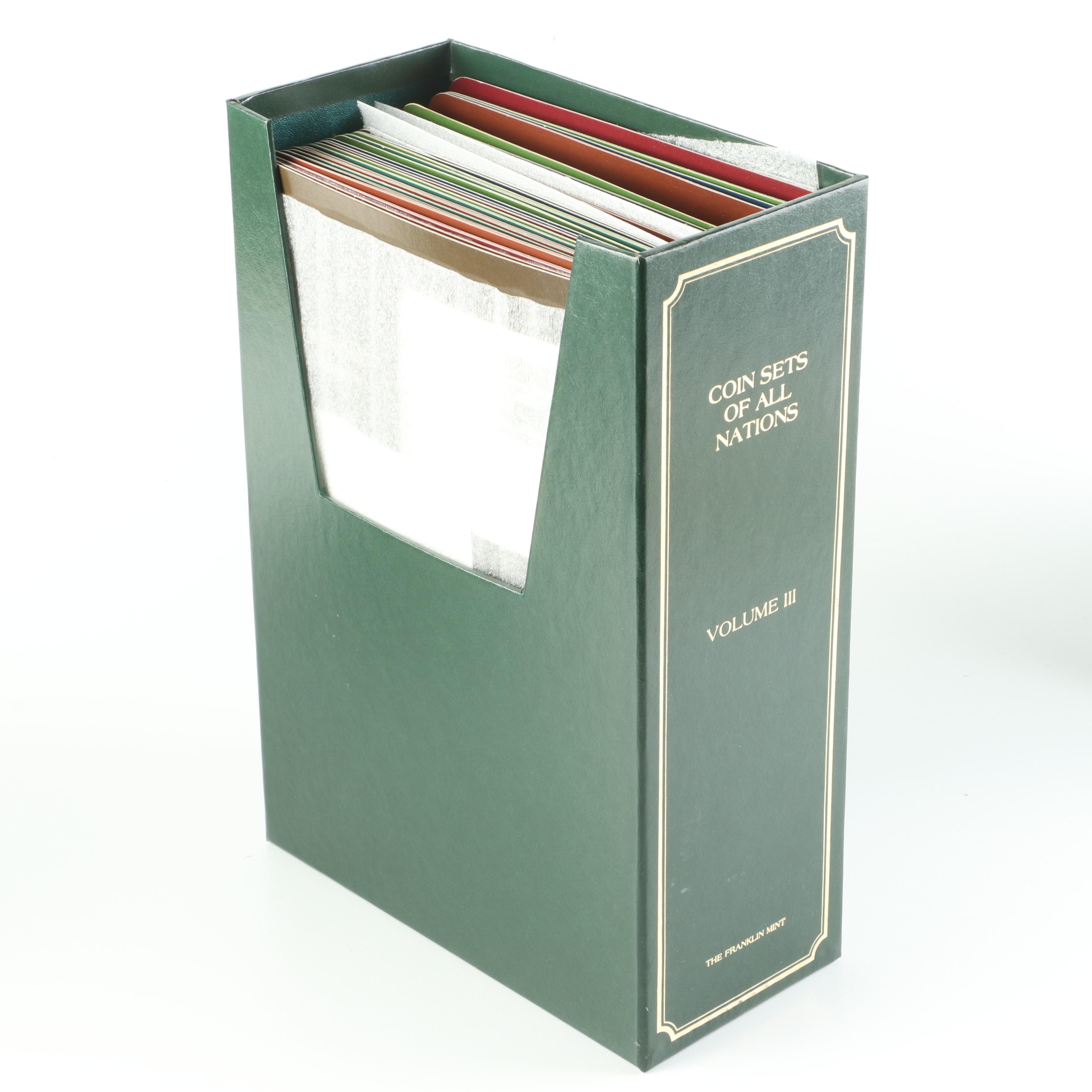 The Franklin Mint "Coin Sets of All Nations" Four-Volume Set