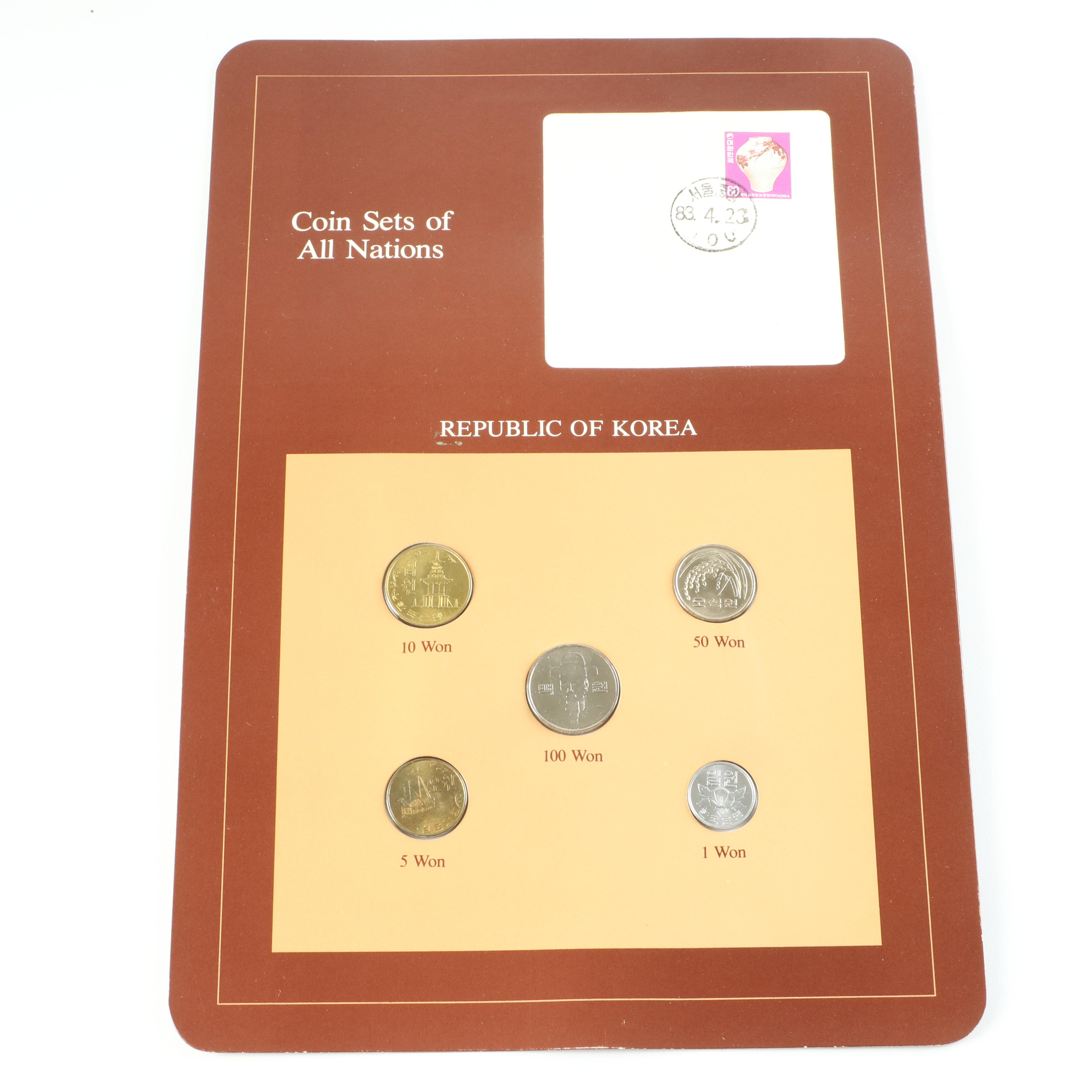 The Franklin Mint "Coin Sets of All Nations" Four-Volume Set