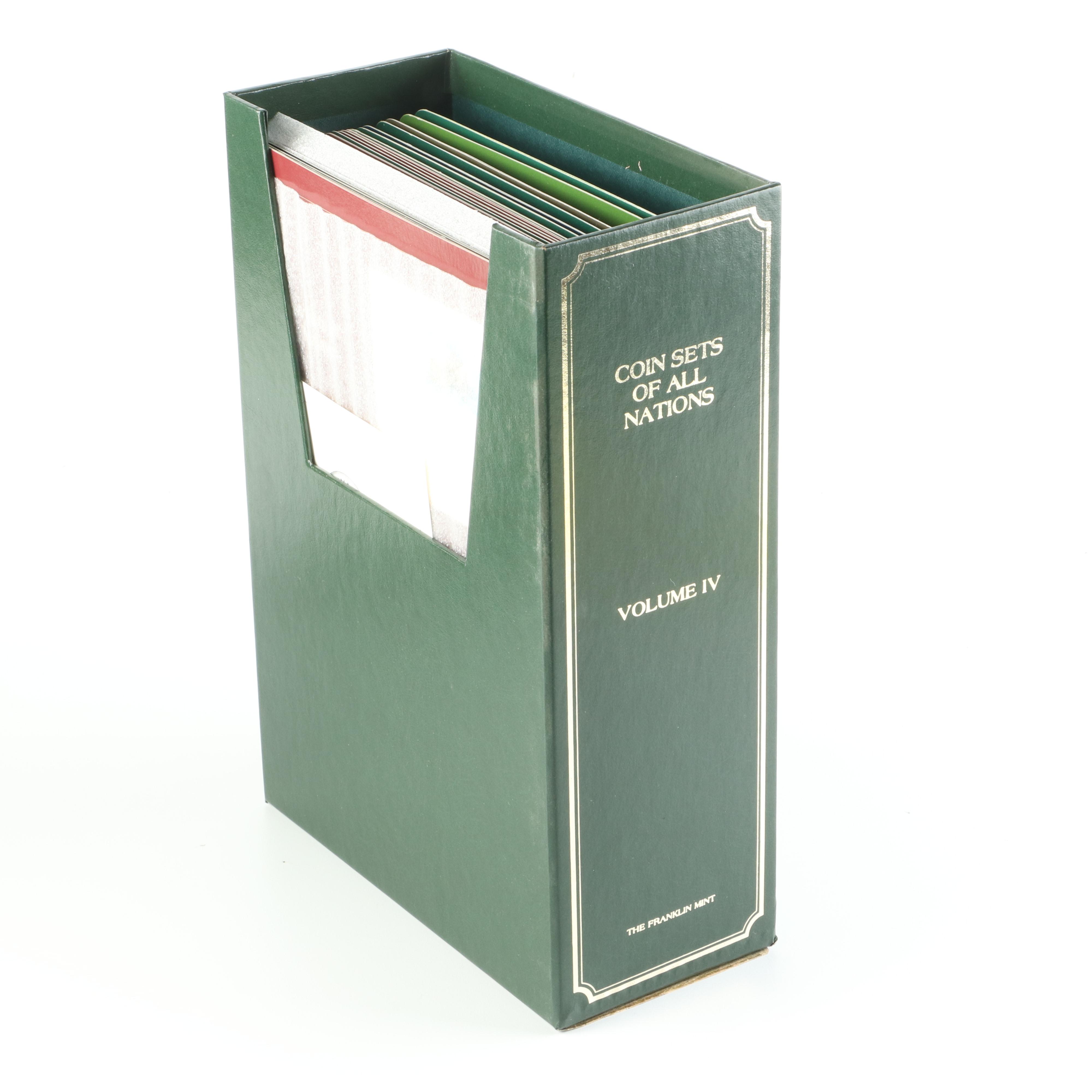 The Franklin Mint "Coin Sets of All Nations" Four-Volume Set