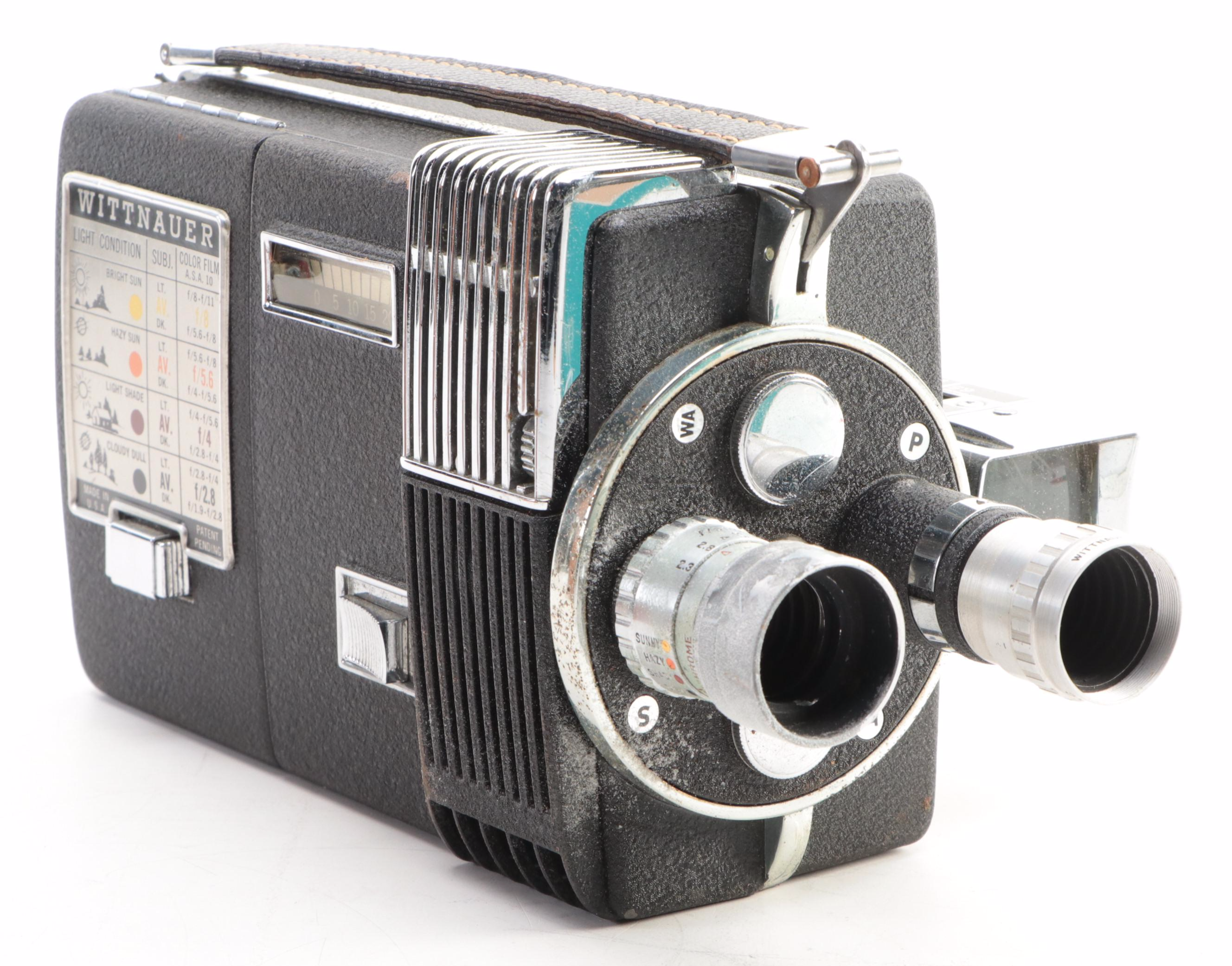 Wittnaur Cine-Twin Automatic 8mm Video Camera and Projector Set, 1957