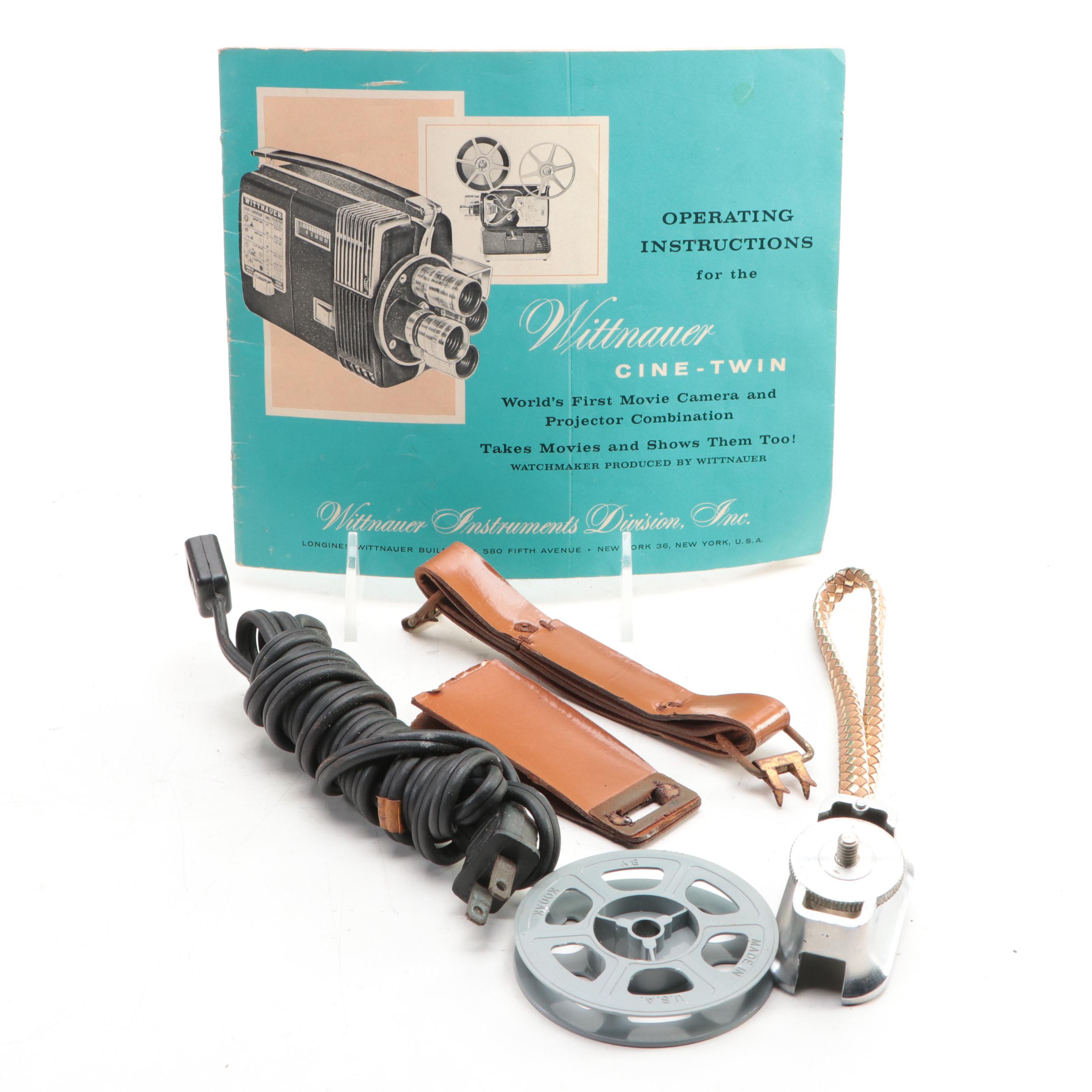 Wittnaur Cine-Twin Automatic 8mm Video Camera and Projector Set, 1957