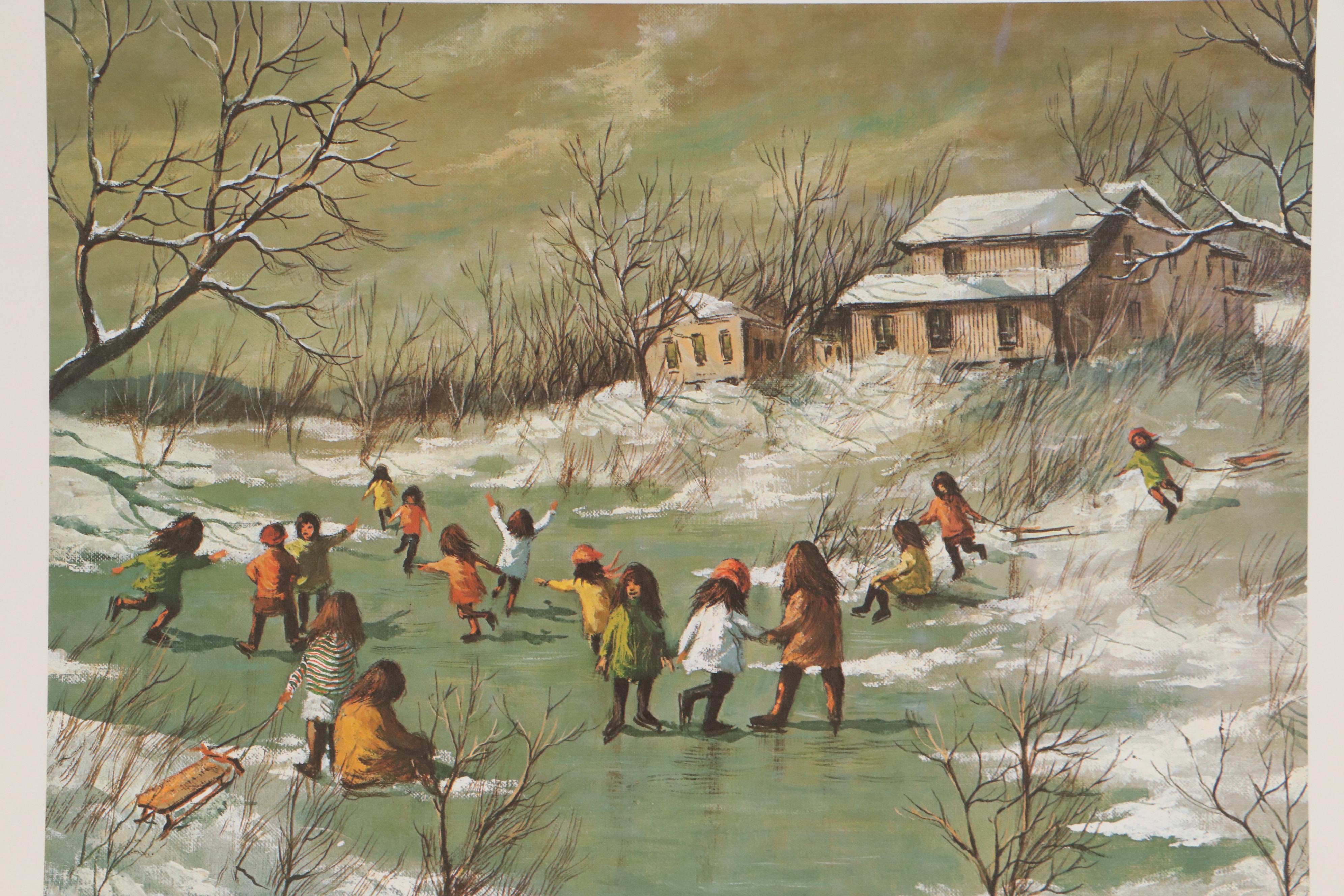 Robert Fabe Offset Lithographs Including "First Frost," 1978