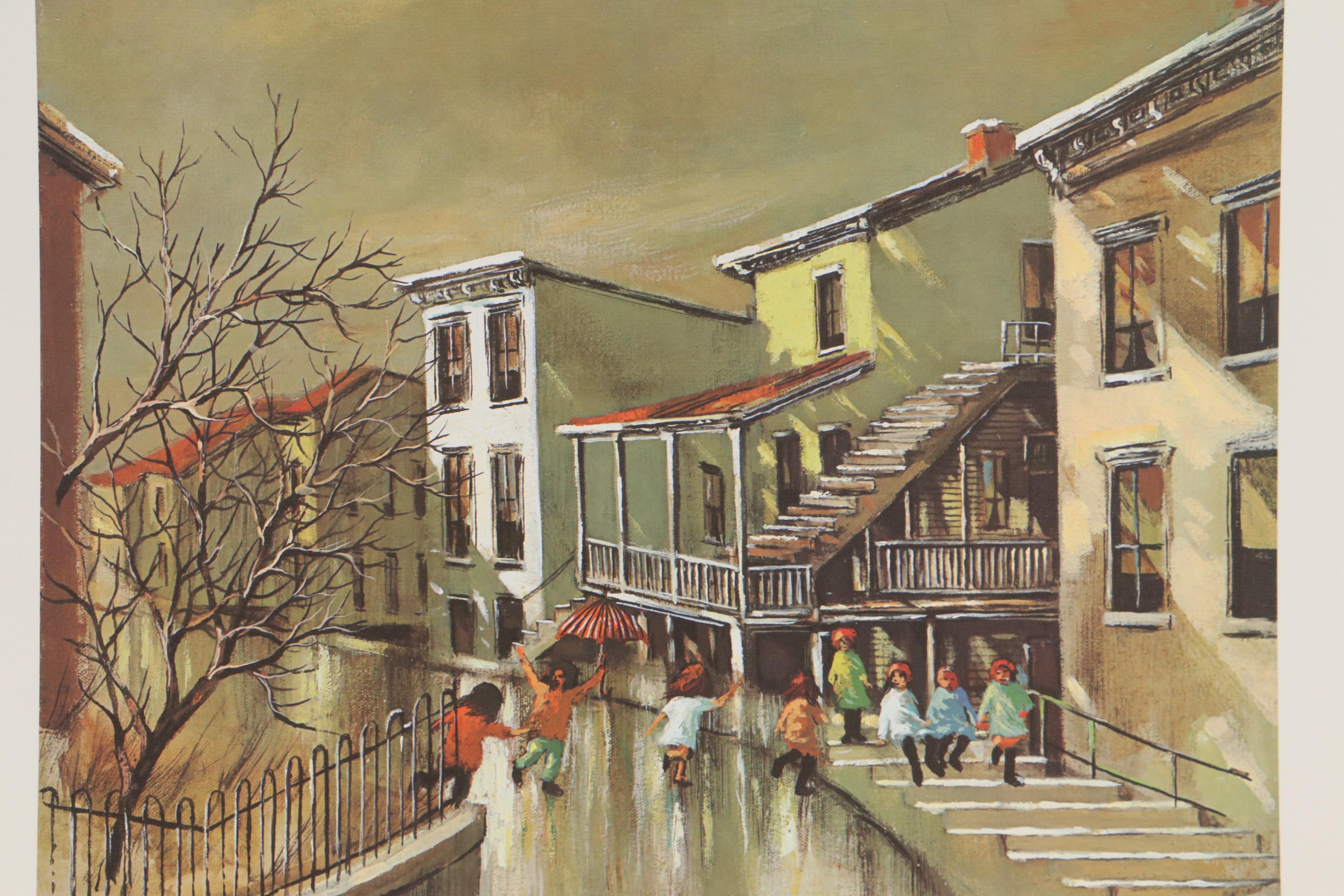 Robert Fabe Offset Lithographs Including "First Frost," 1978