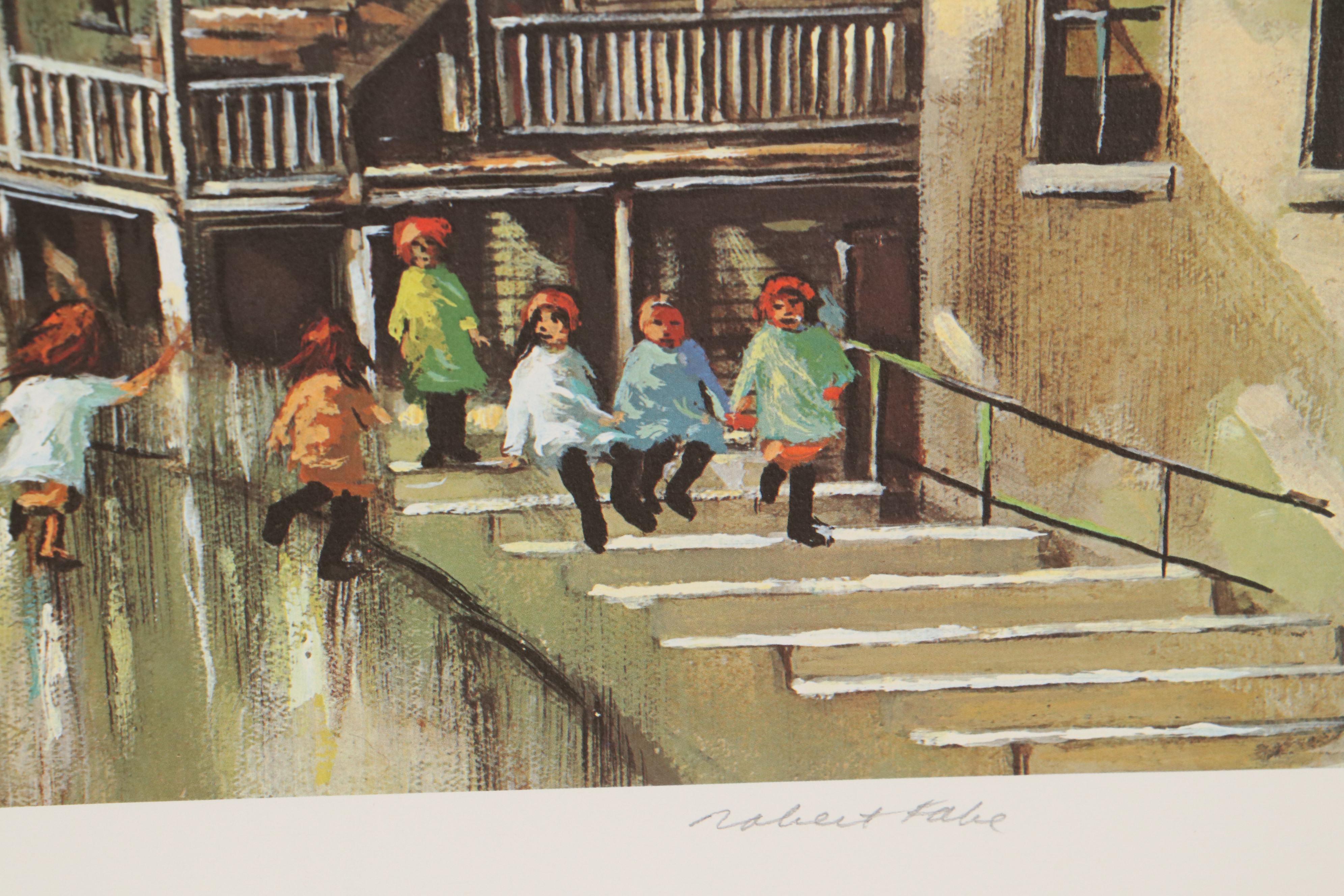 Robert Fabe Offset Lithographs Including "First Frost," 1978