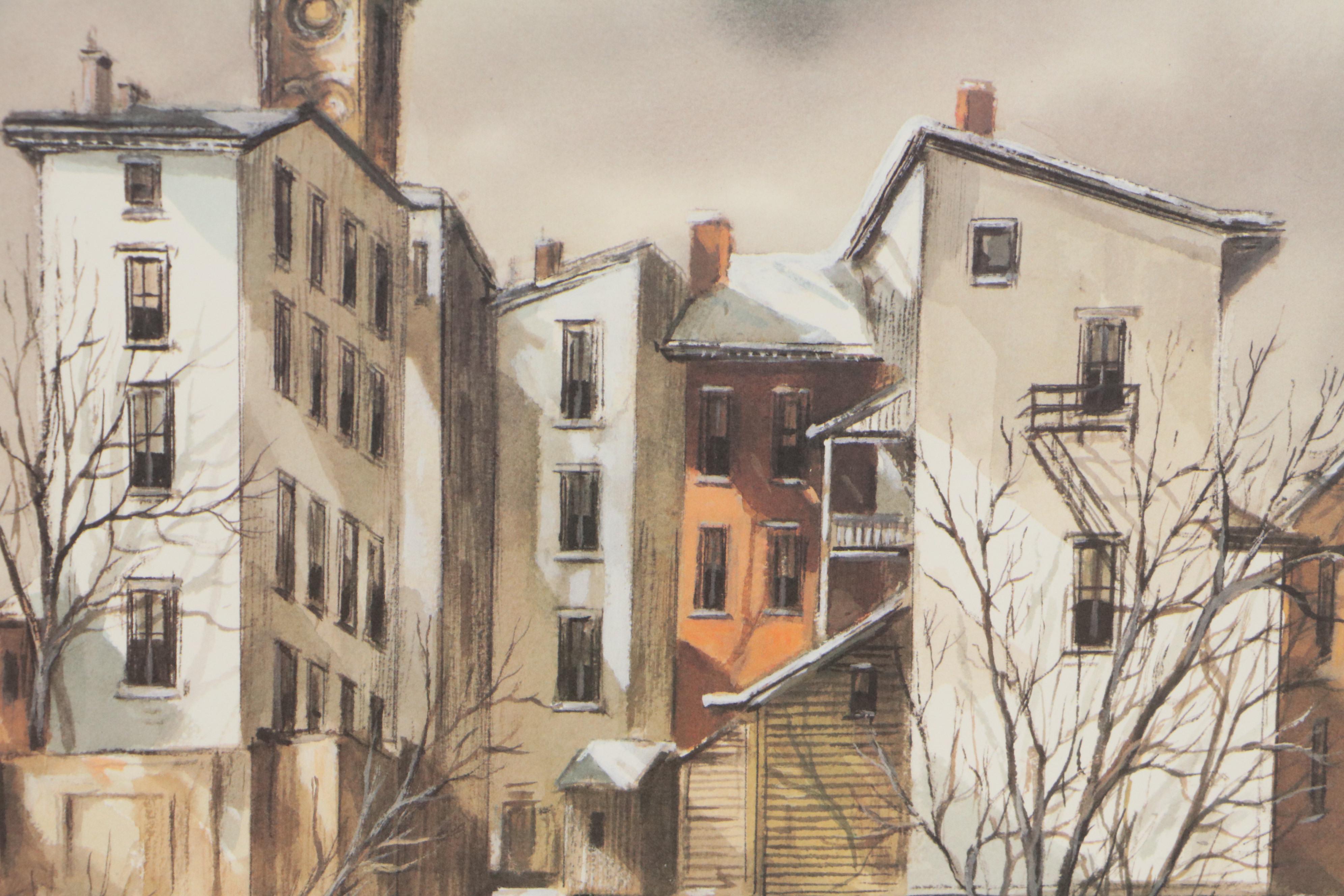 Robert Fabe Offset Lithographs Including "First Frost," 1978