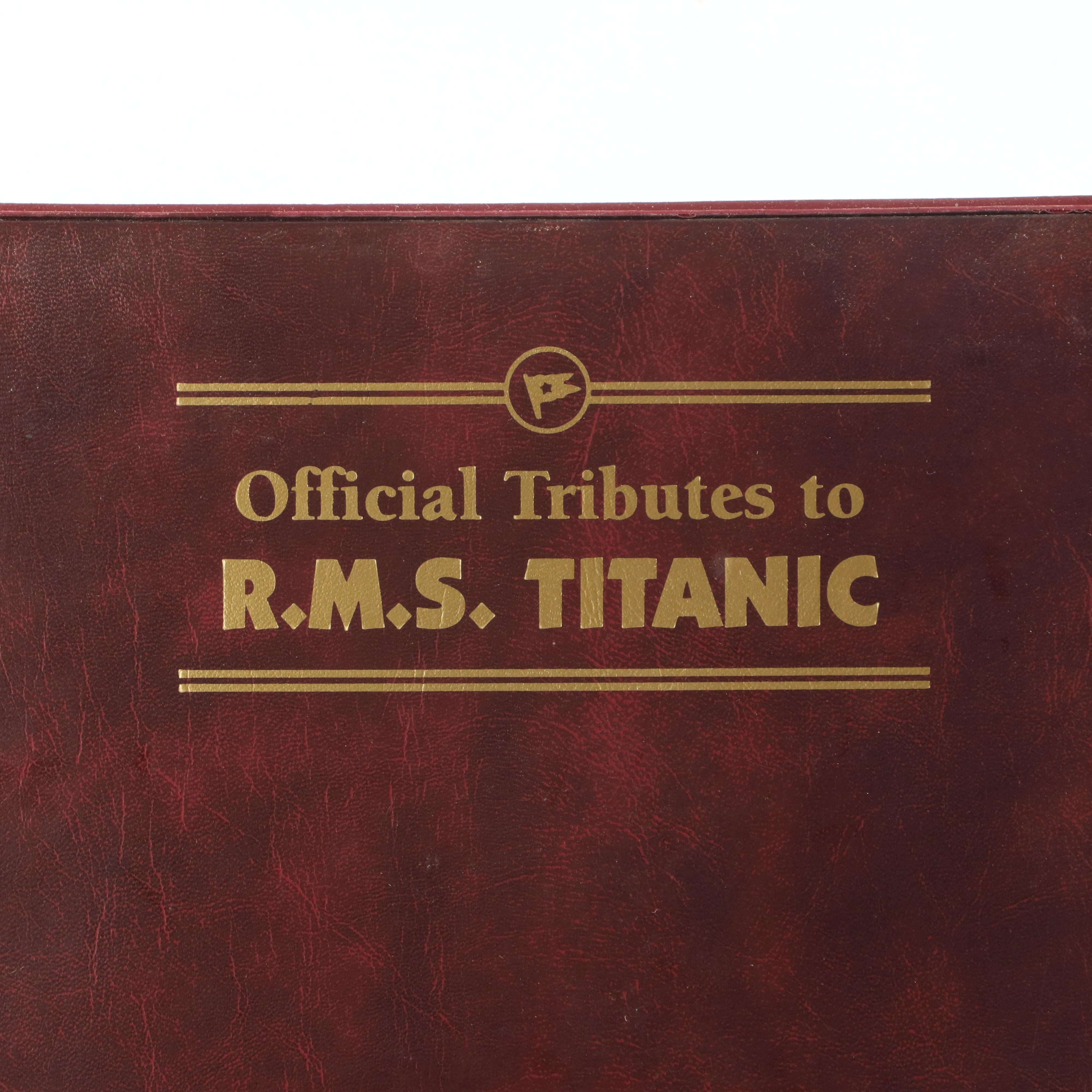"Official Tributes to R.M.S. Titanic" Postage Stamp Album