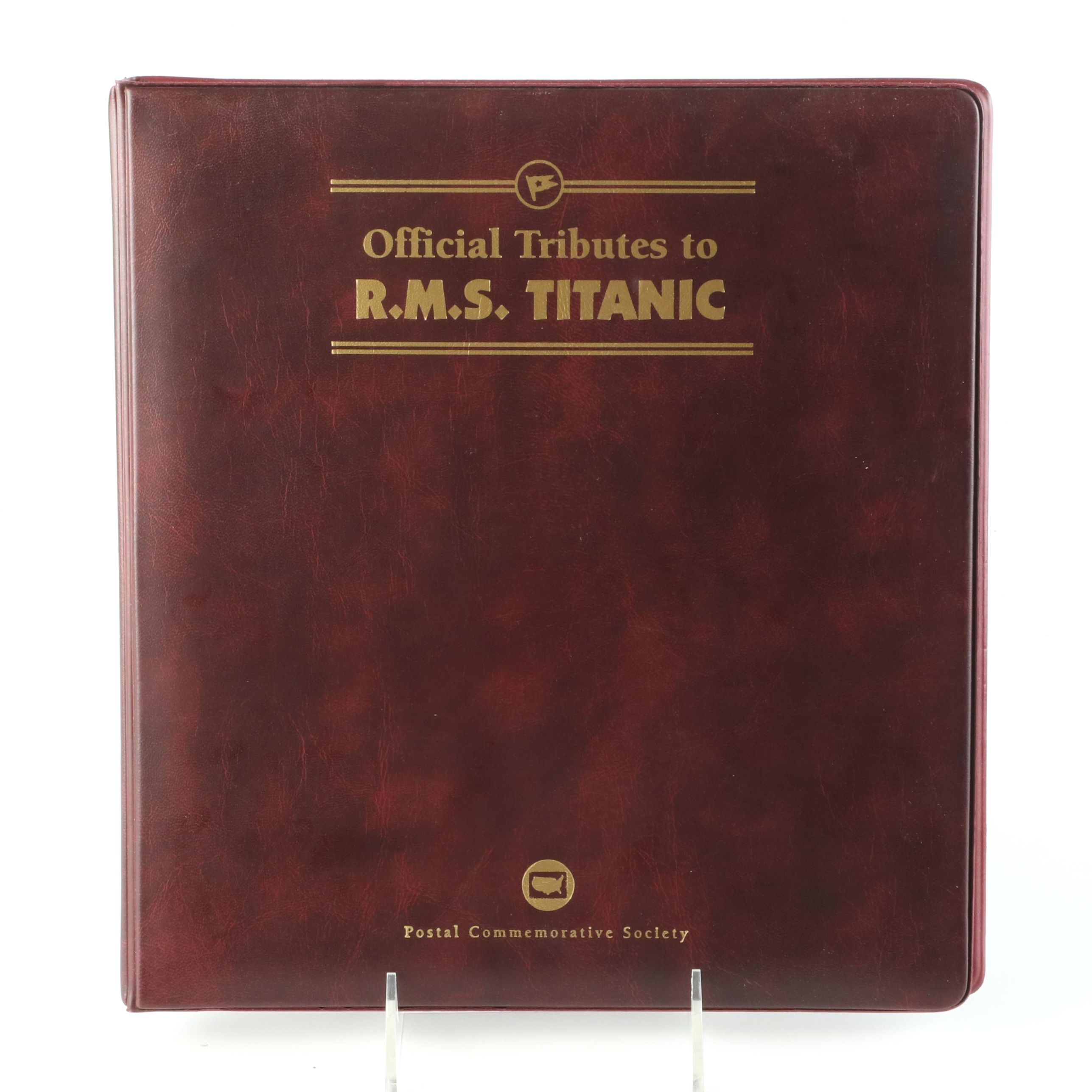 "Official Tributes to R.M.S. Titanic" Postage Stamp Album