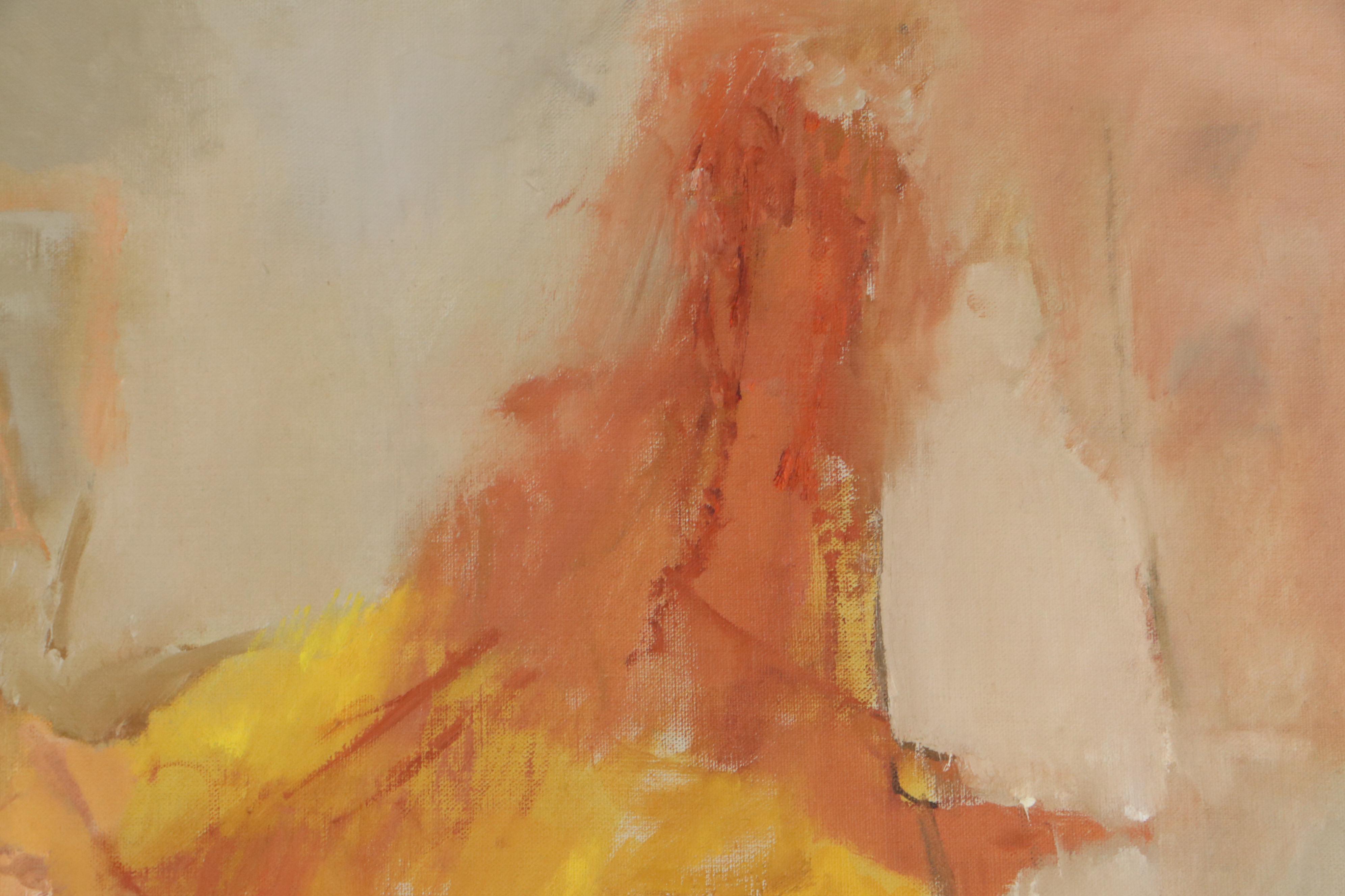 Frances "Bea" Tucker Oil Painting "Sources," Circa 1973