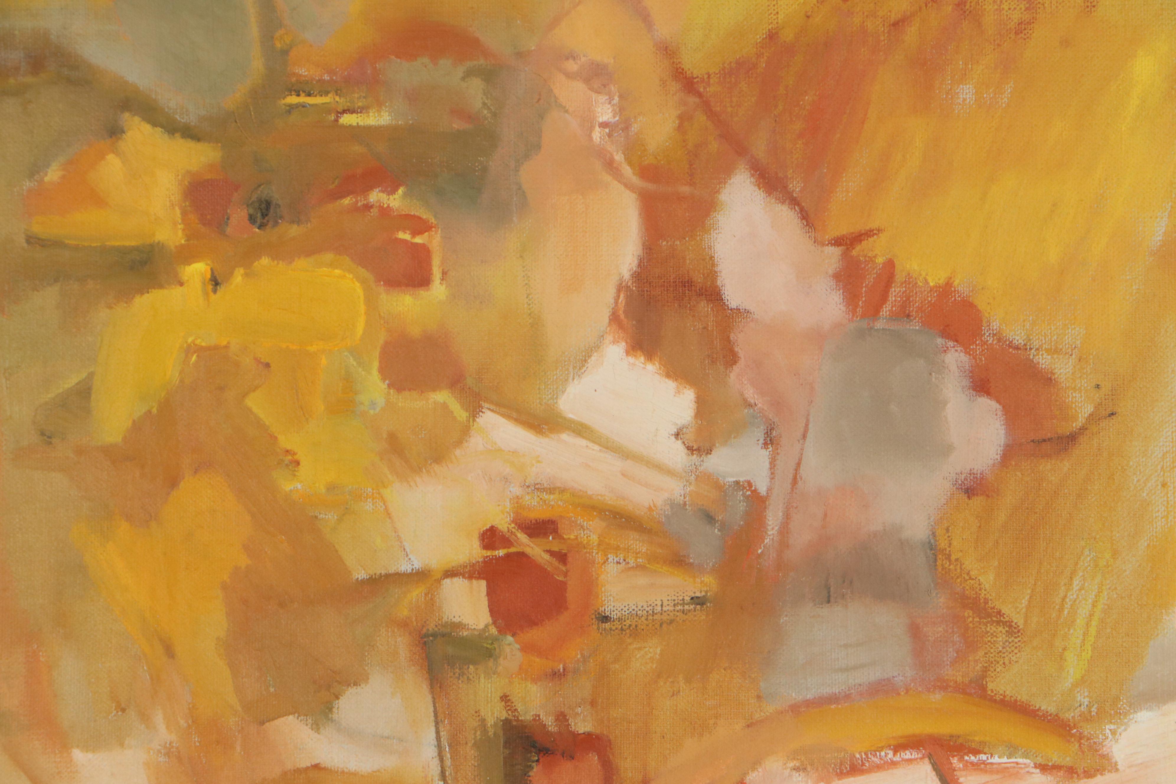 Frances "Bea" Tucker Oil Painting "Sources," Circa 1973