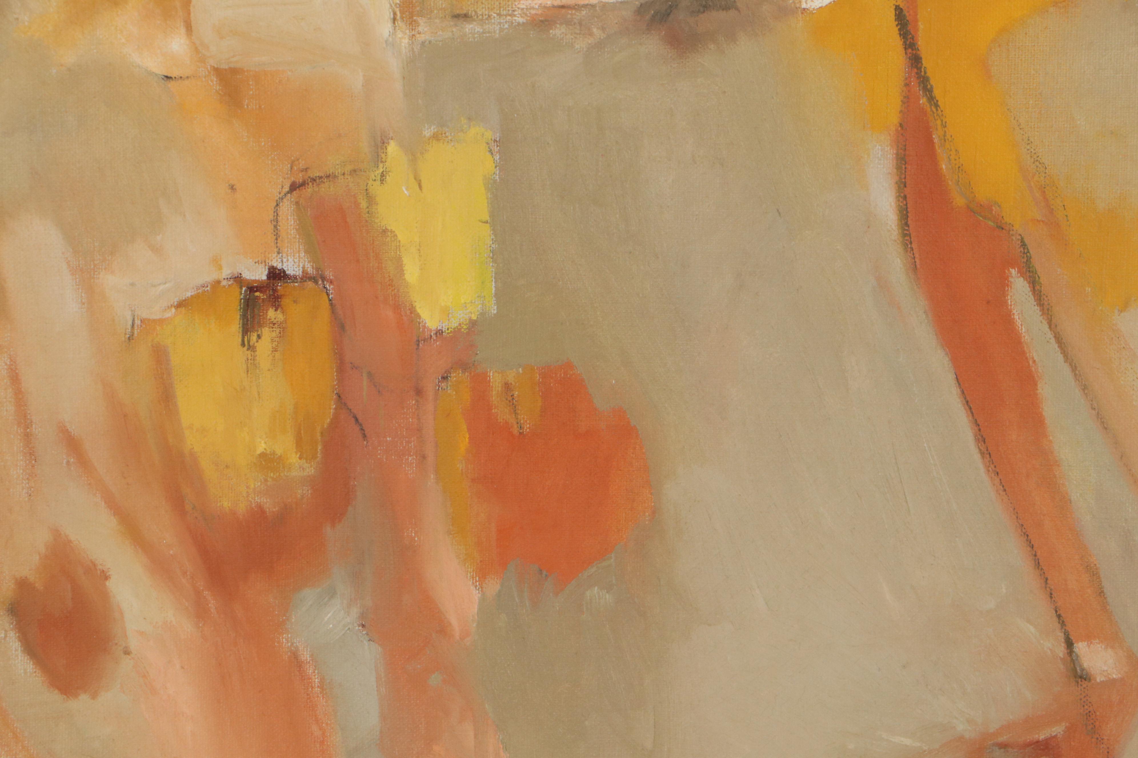 Frances "Bea" Tucker Oil Painting "Sources," Circa 1973