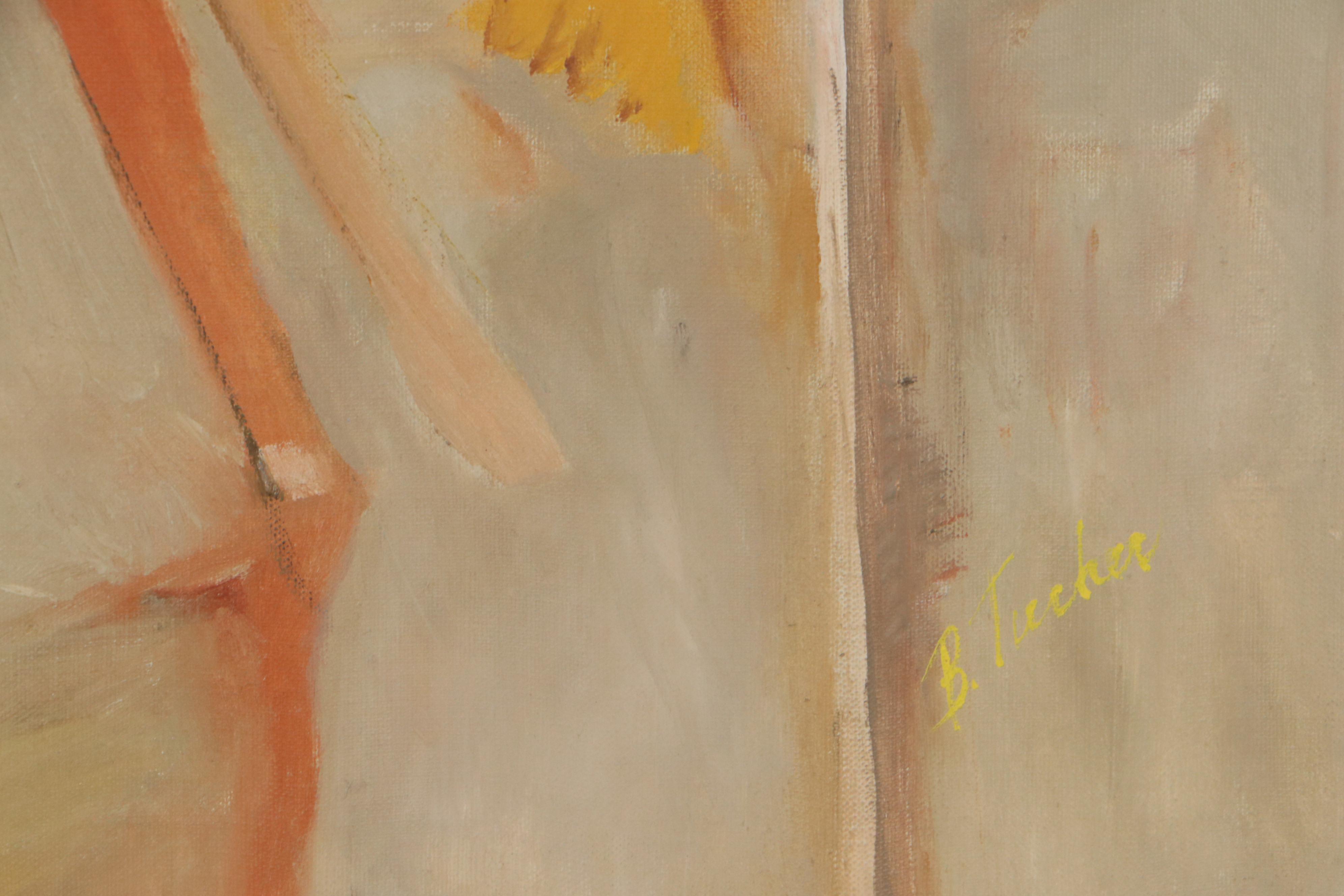 Frances "Bea" Tucker Oil Painting "Sources," Circa 1973