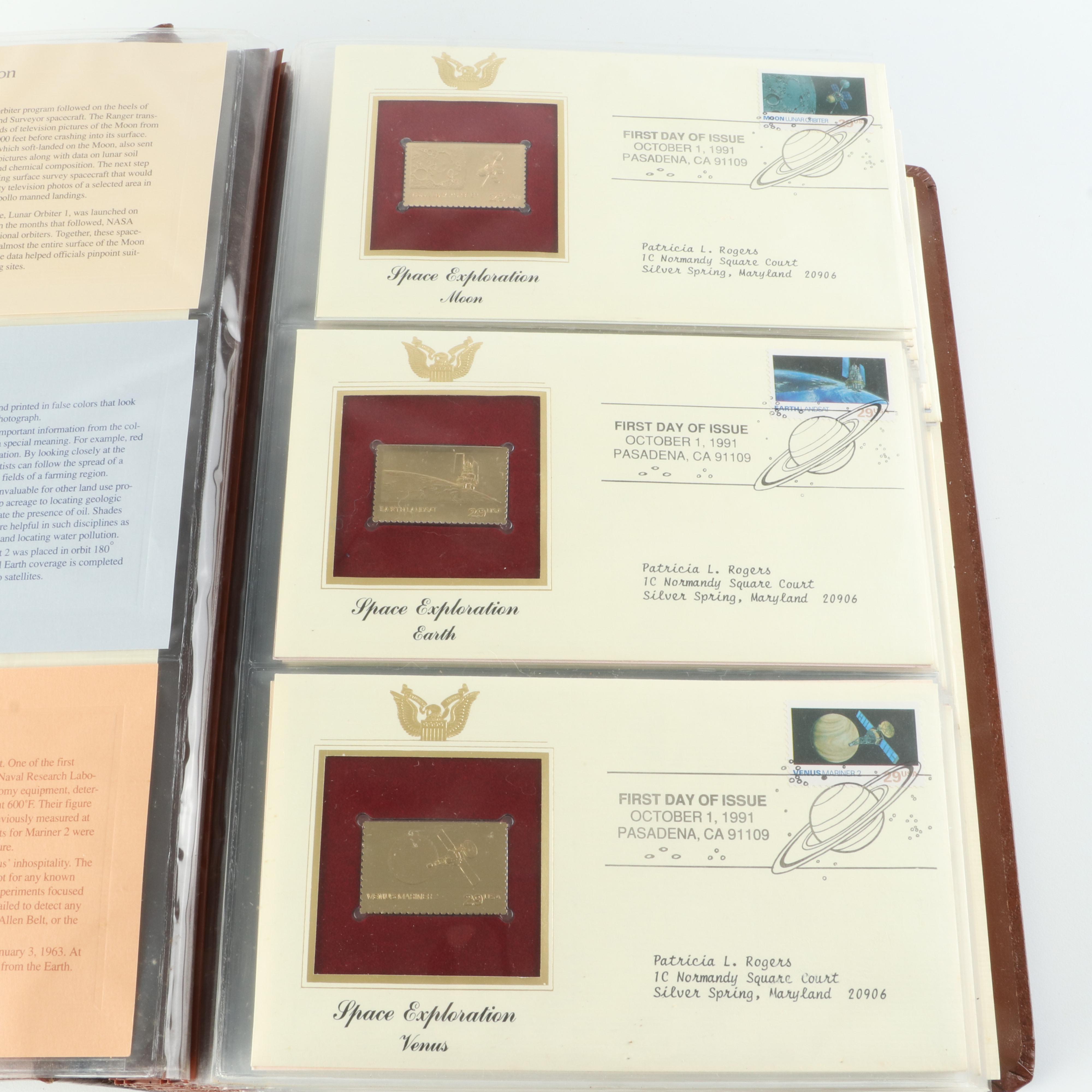 "Golden Replicas of United States Stamps" Album