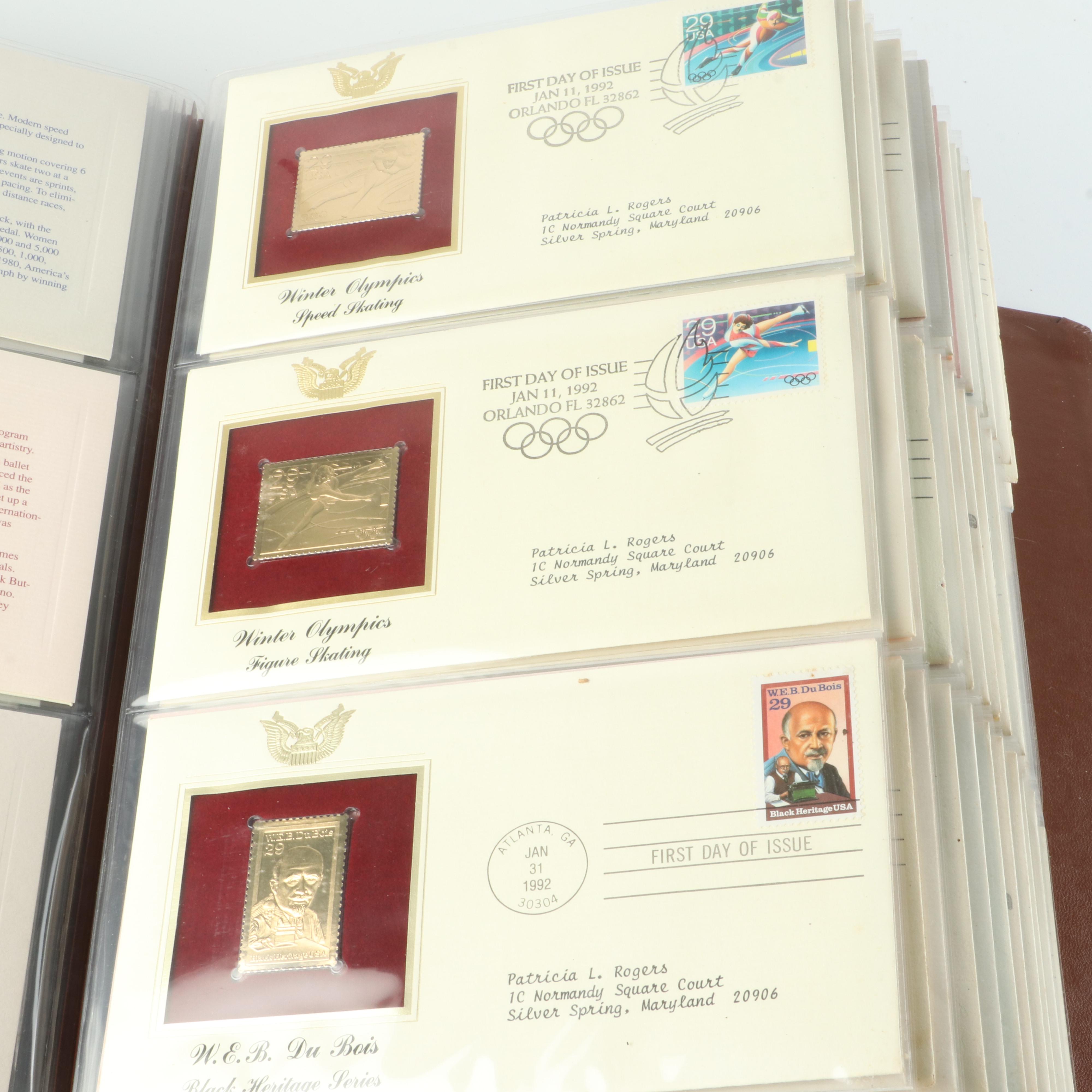 "Golden Replicas of United States Stamps" Album