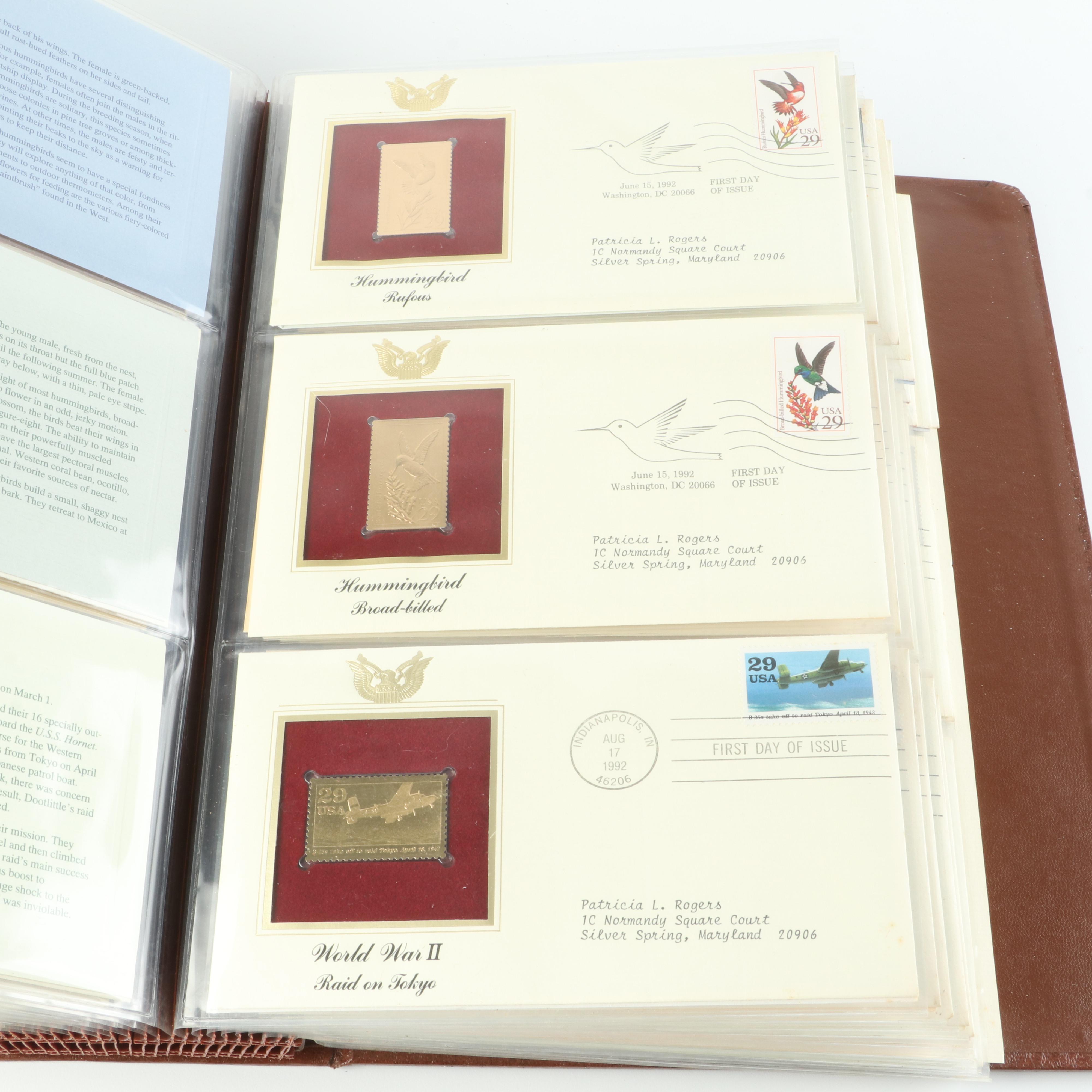 "Golden Replicas of United States Stamps" Album