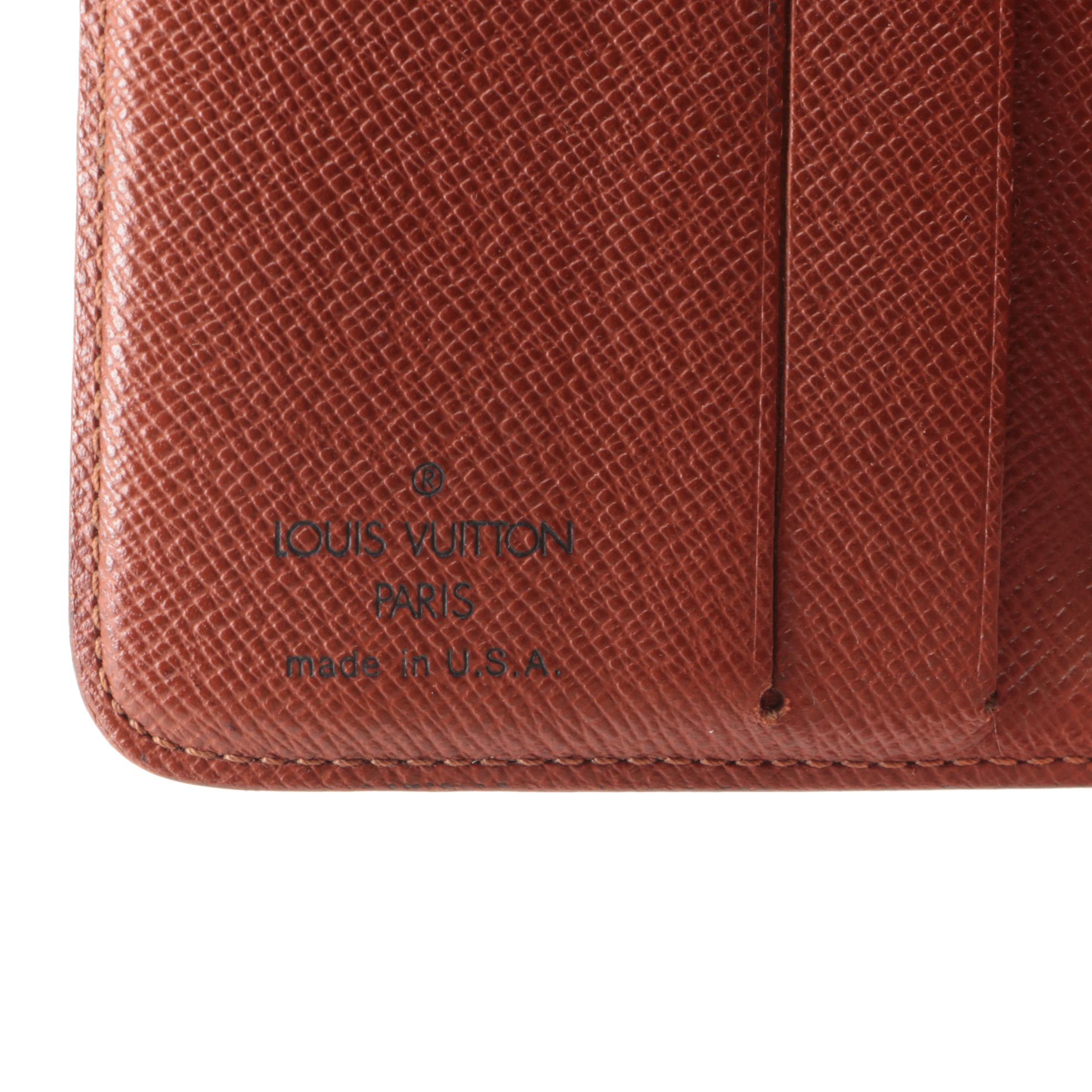 Louis Vuitton Compact Wallet in Monogram Canvas and Leather