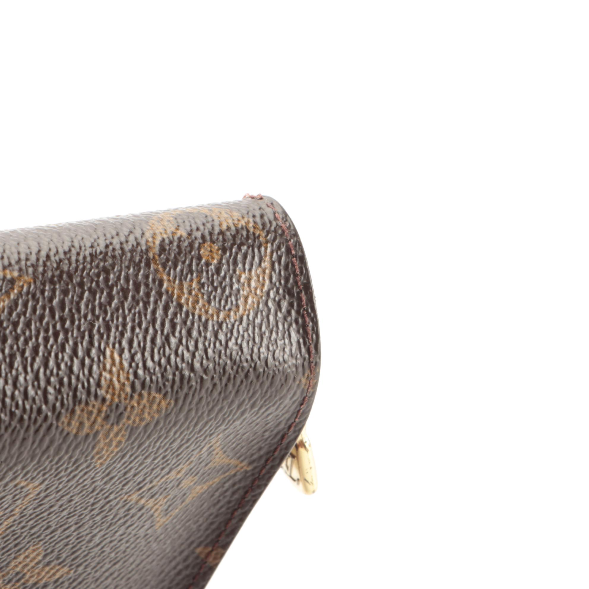 Louis Vuitton Compact Wallet in Monogram Canvas and Leather