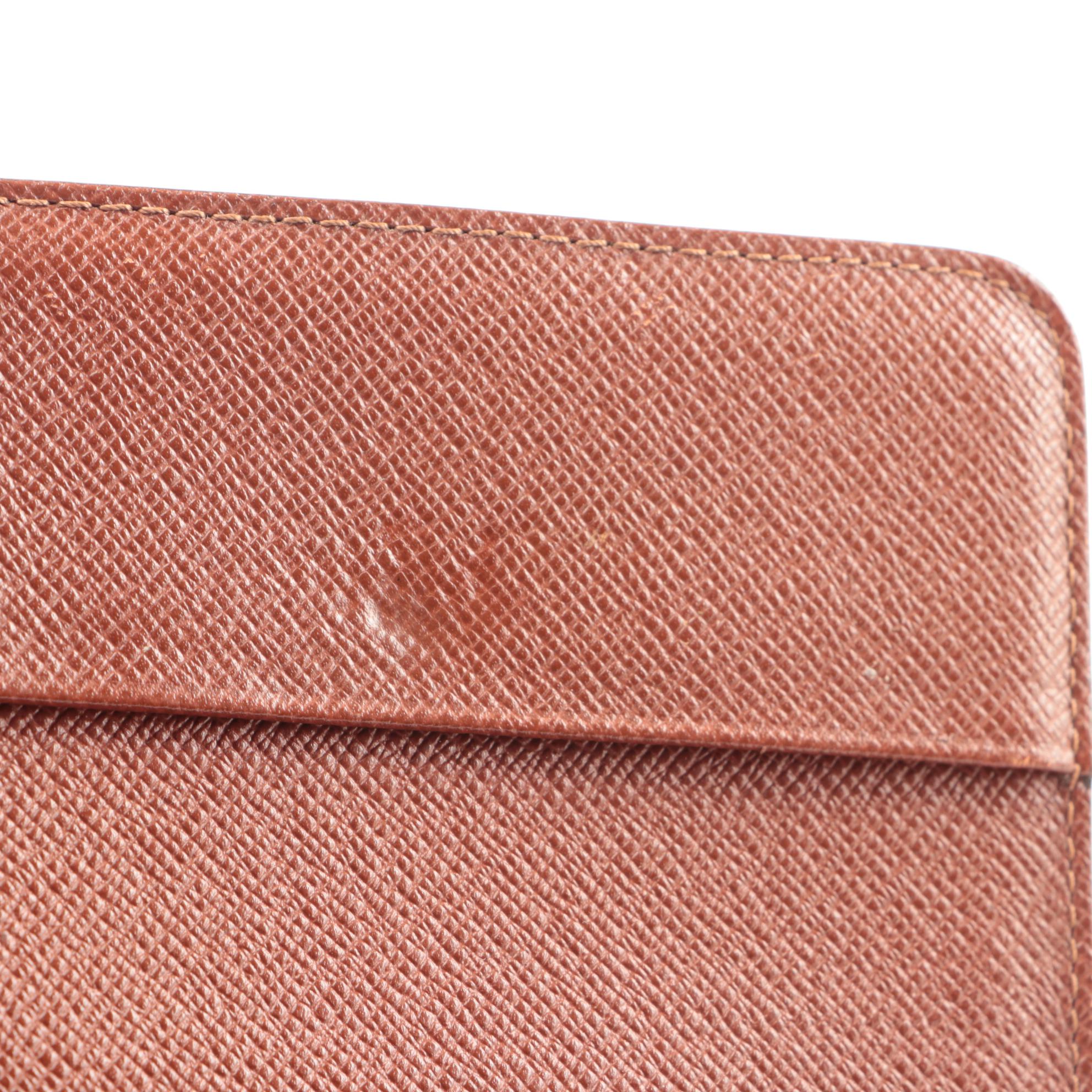 Louis Vuitton Compact Wallet in Monogram Canvas and Leather