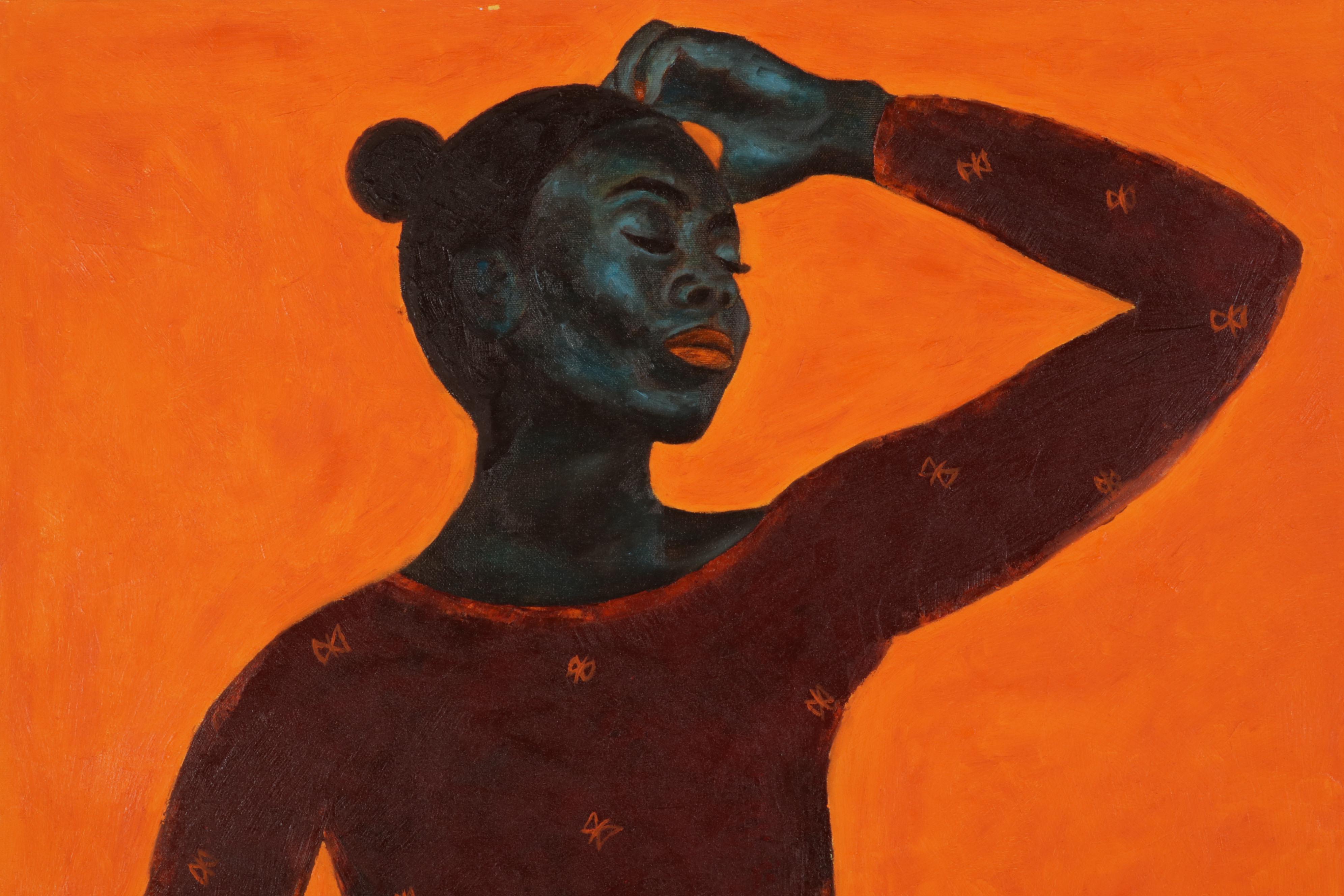 Oluwakemi Omowaire Portrait Oil Painting "Ayanfe," 2022