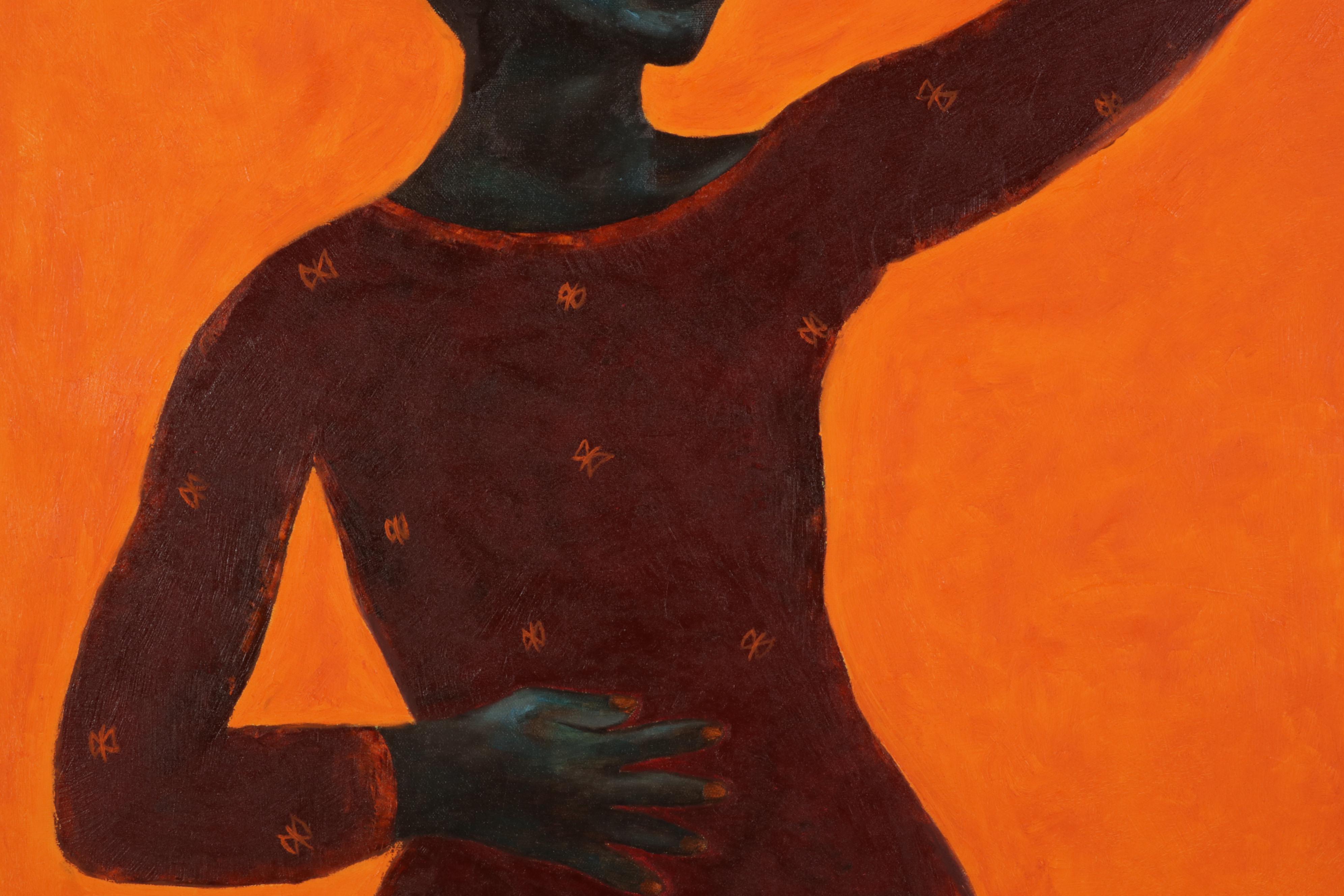 Oluwakemi Omowaire Portrait Oil Painting "Ayanfe," 2022