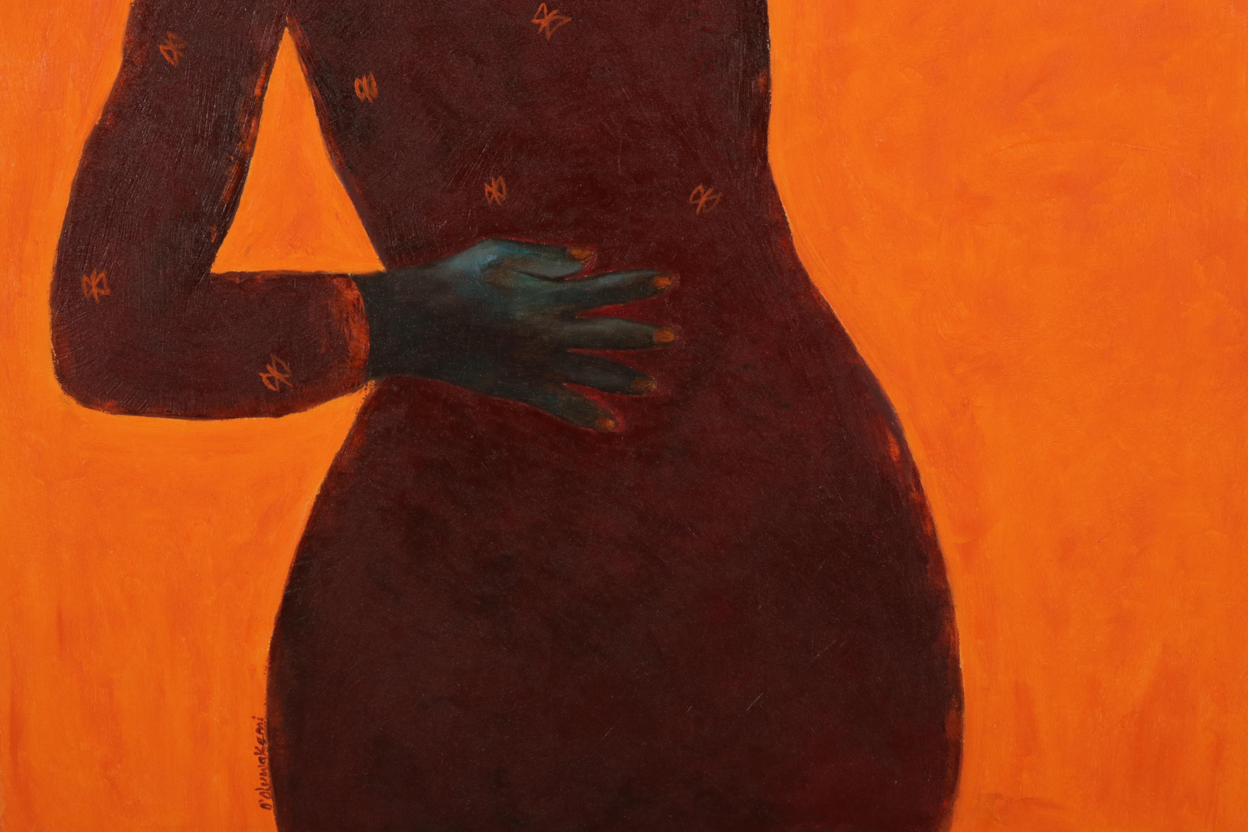 Oluwakemi Omowaire Portrait Oil Painting "Ayanfe," 2022