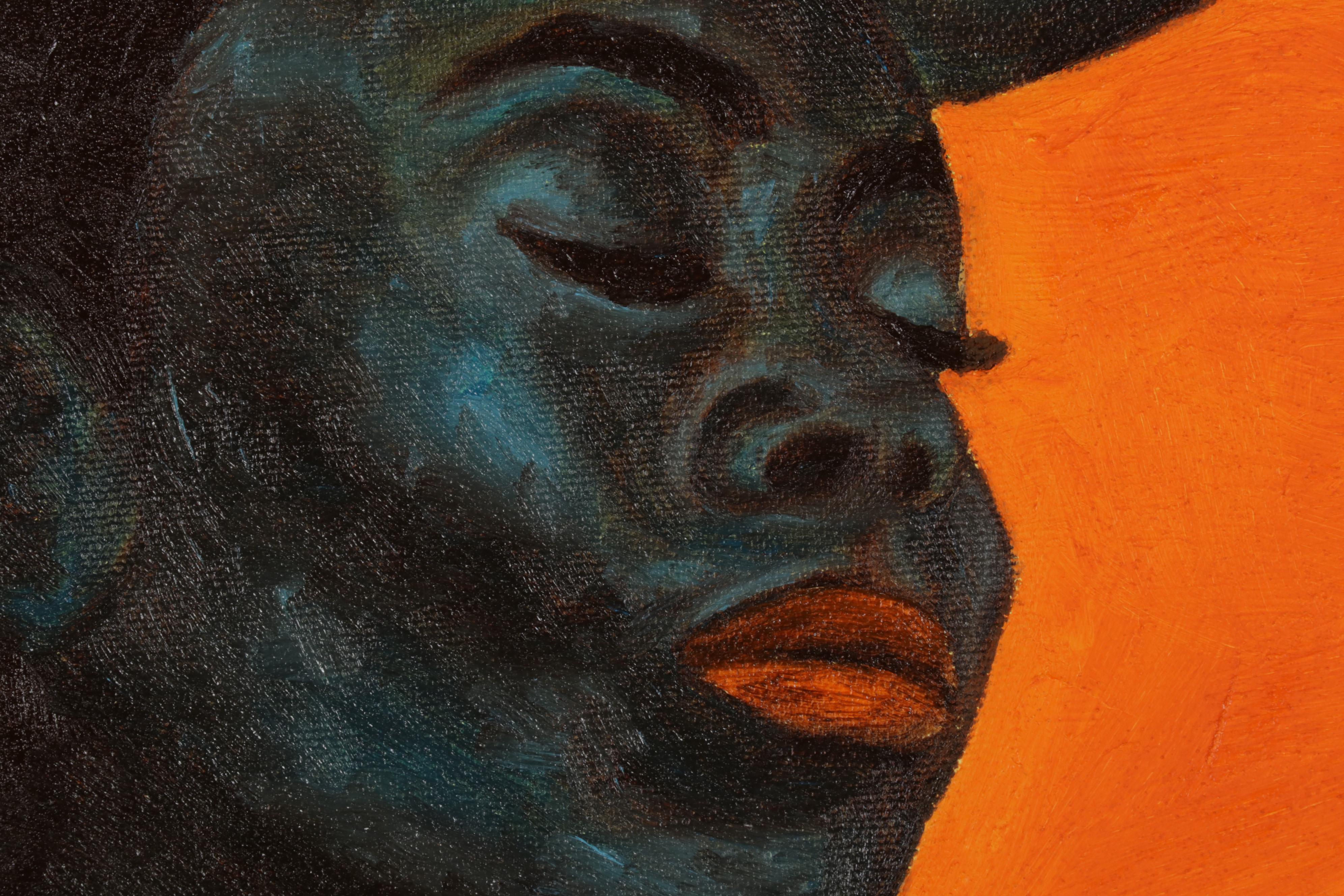 Oluwakemi Omowaire Portrait Oil Painting "Ayanfe," 2022