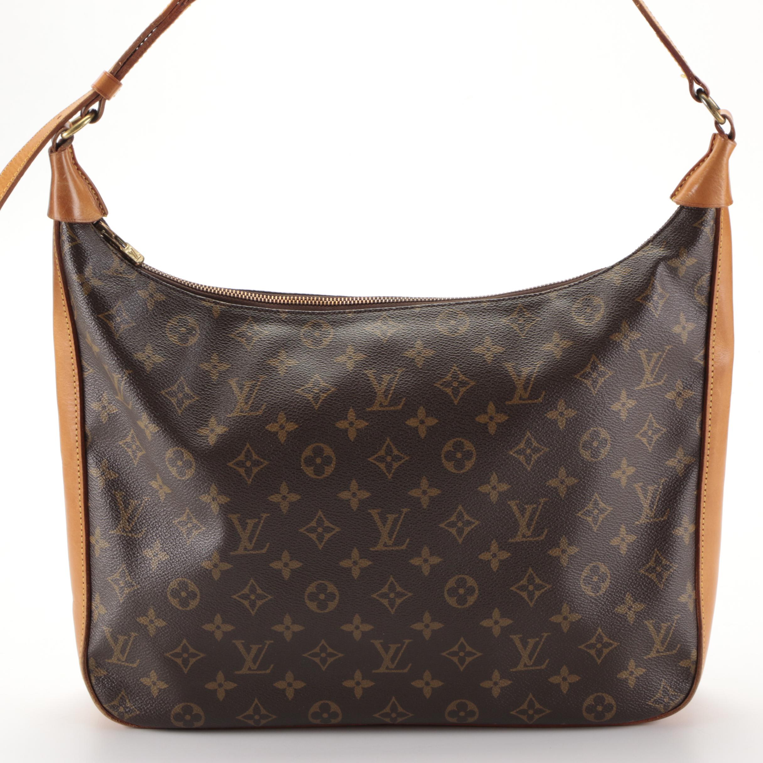 Louis Vuitton Boulogne Shoulder Bag in Monogram Canvas and Vachetta Leather