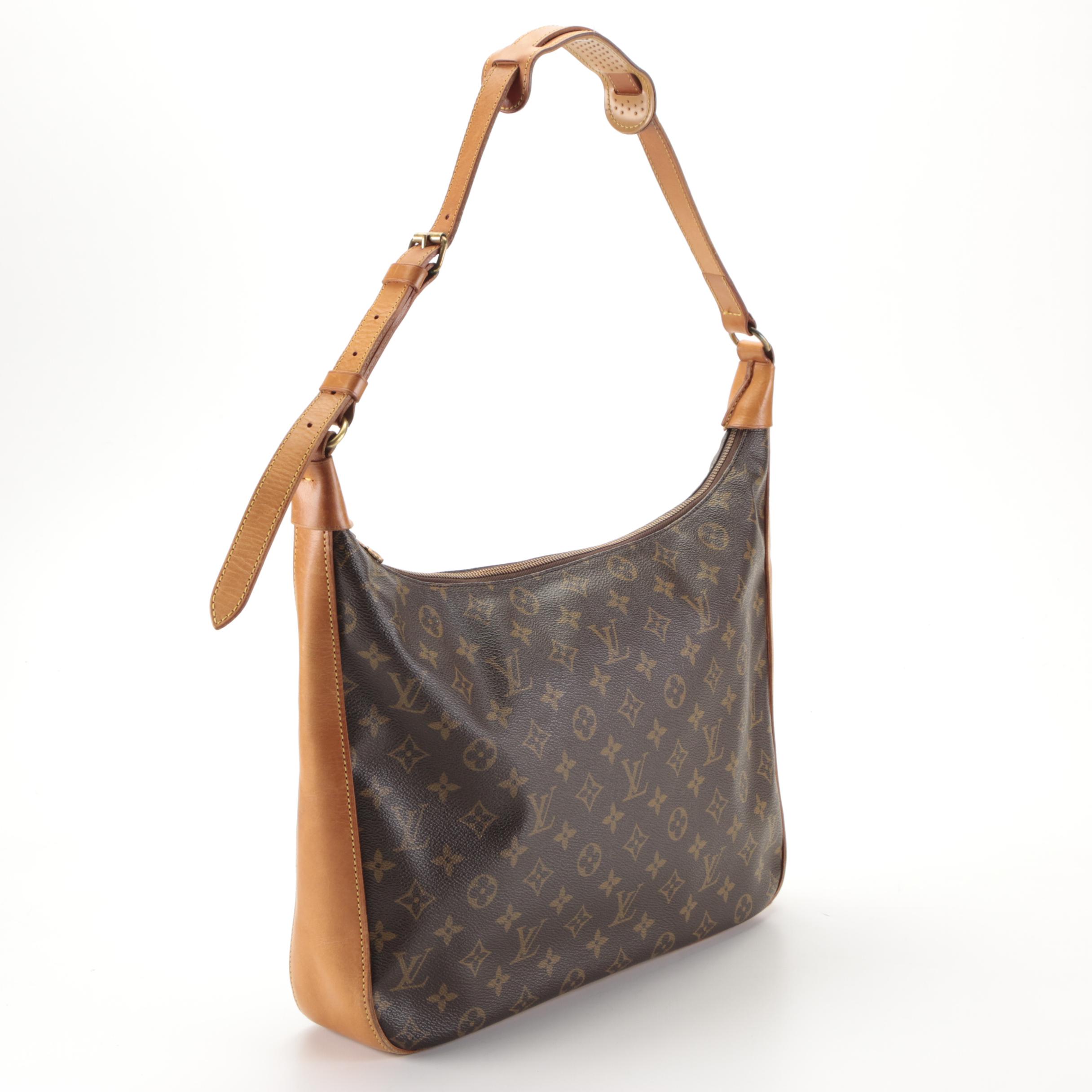 Louis Vuitton Boulogne Shoulder Bag in Monogram Canvas and Vachetta Leather