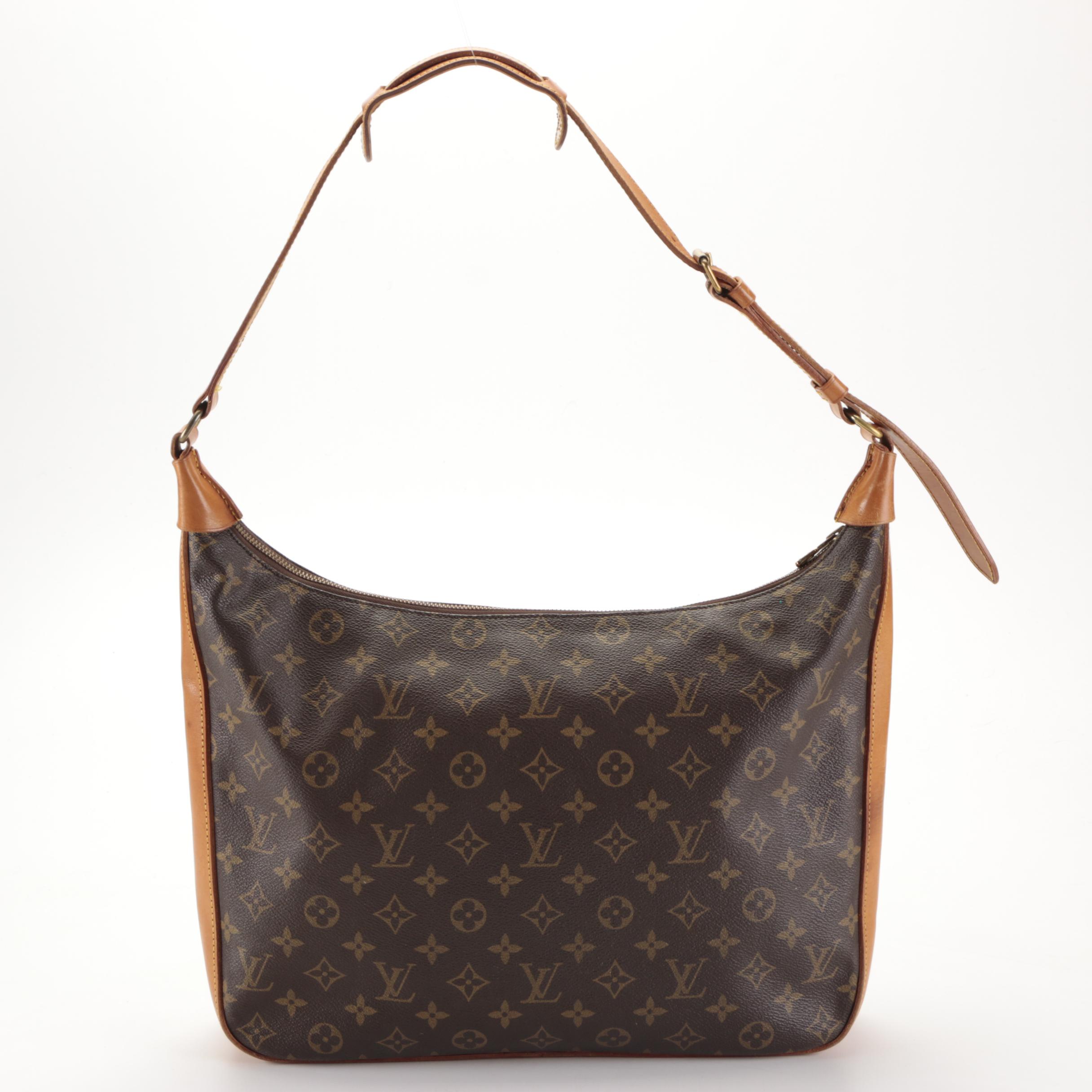 Louis Vuitton Boulogne Shoulder Bag in Monogram Canvas and Vachetta Leather