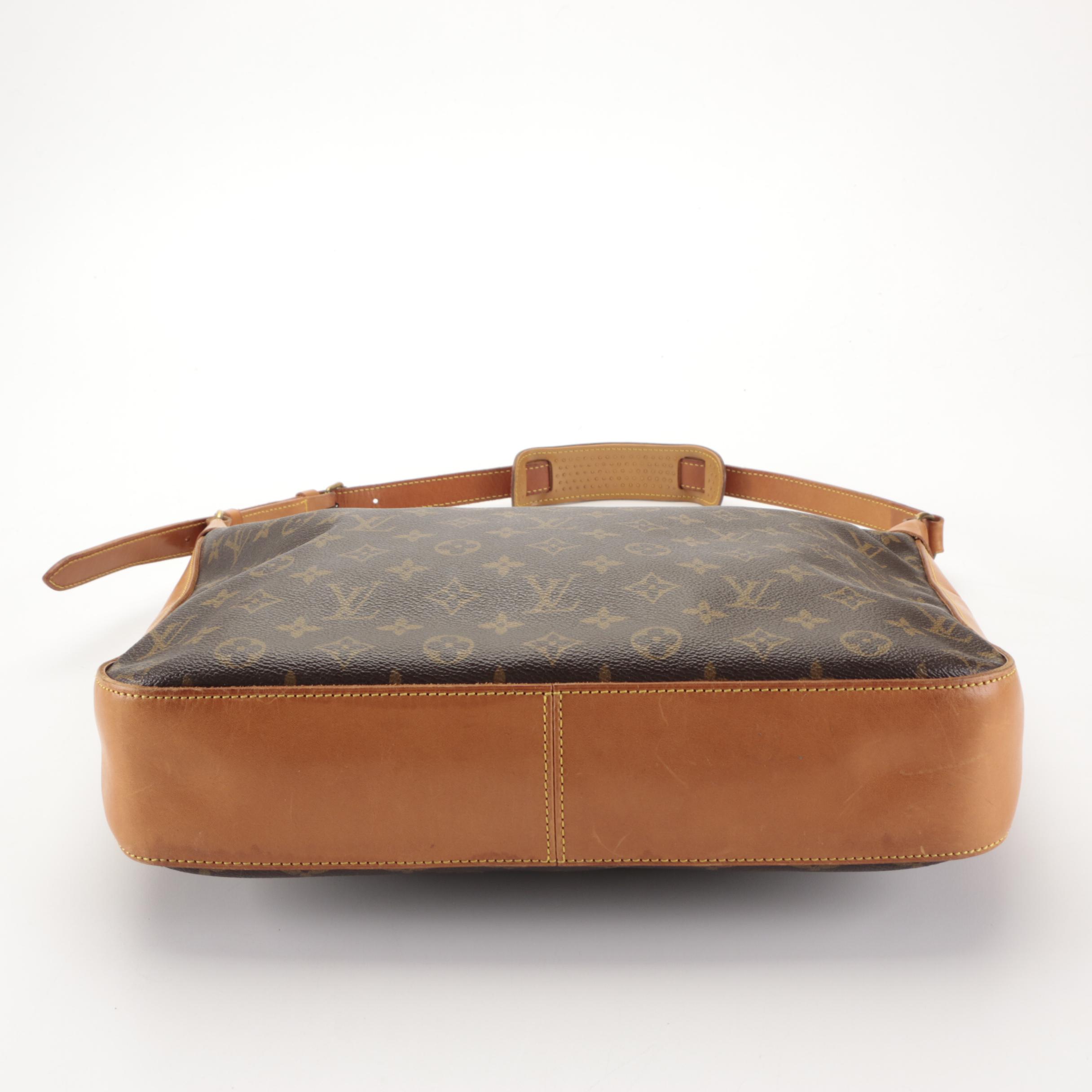 Louis Vuitton Boulogne Shoulder Bag in Monogram Canvas and Vachetta Leather