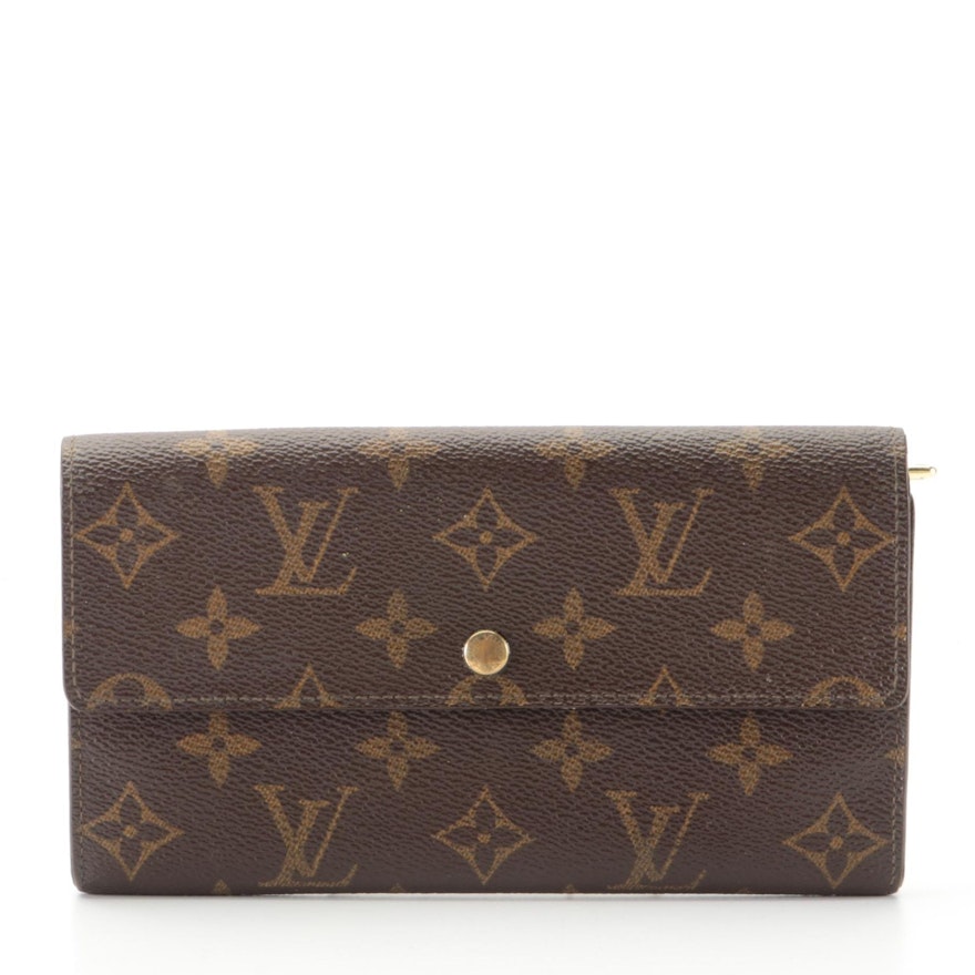 Louis Vuitton Sarah Wallet in Monogram Canvas with Box