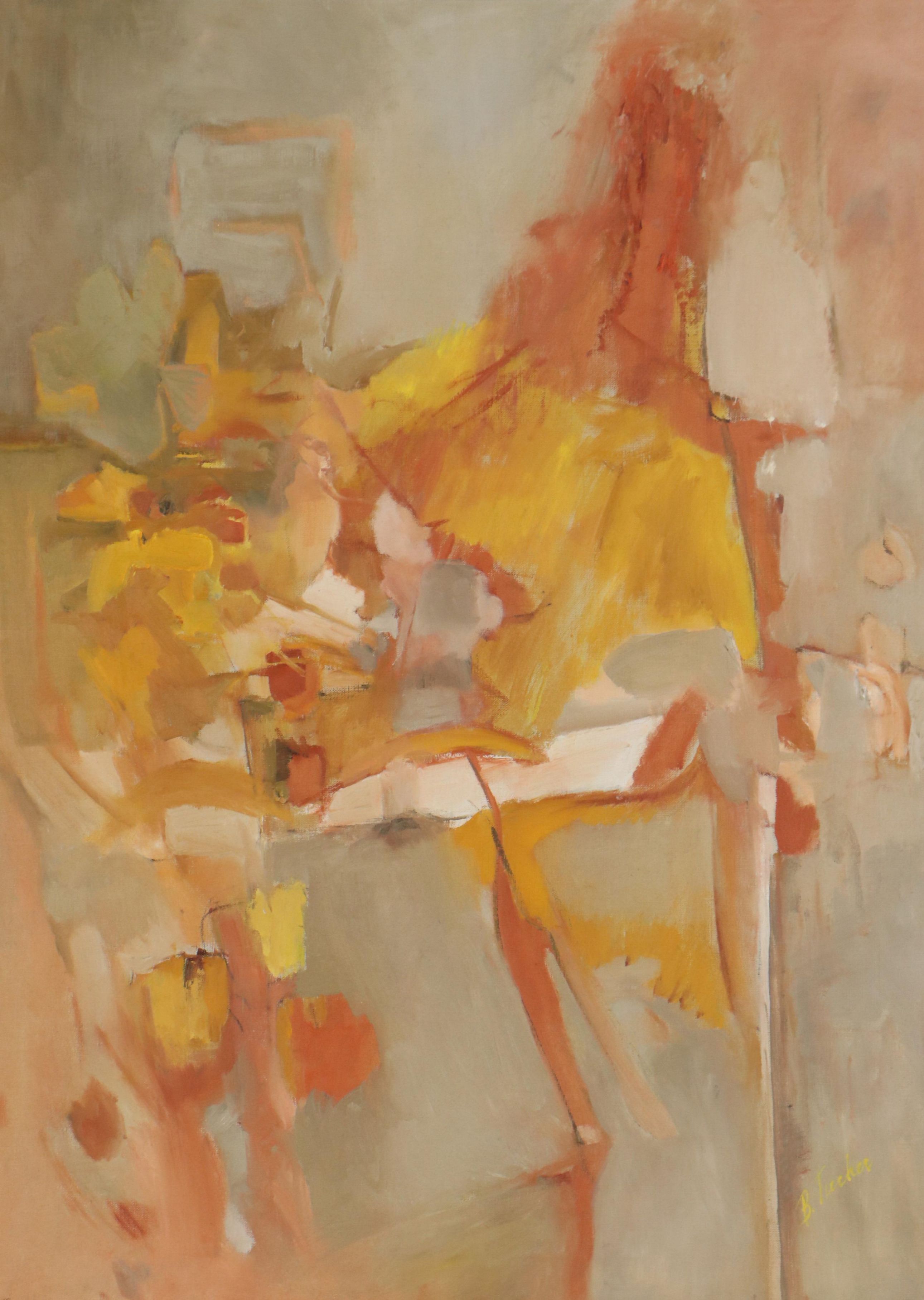 Frances "Bea" Tucker Oil Painting "Sources," Circa 1973