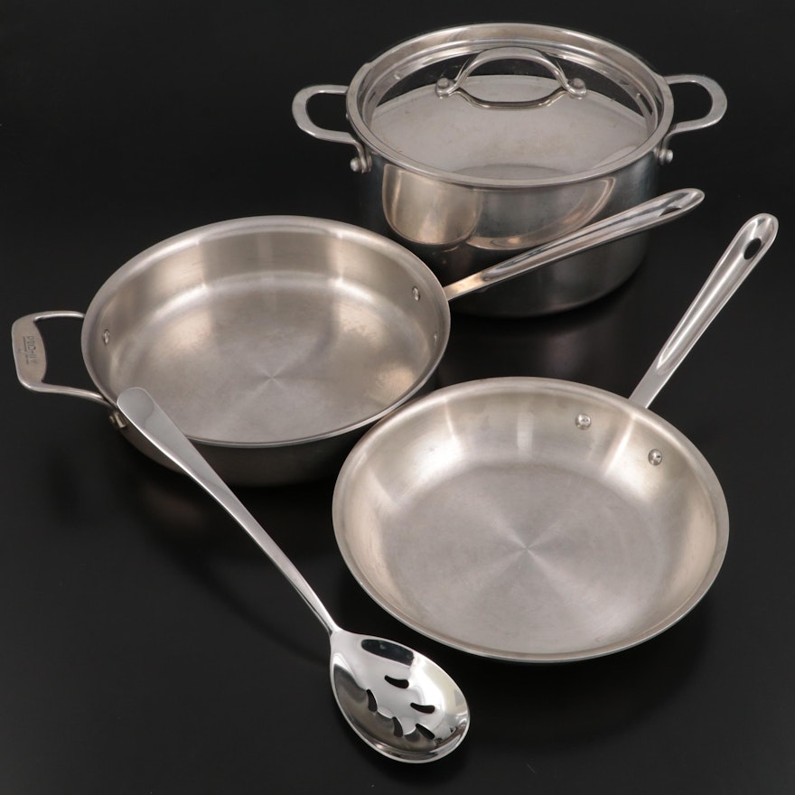 All-Clad Stainless Steel Pans with KitchenAid Stock Pot and More