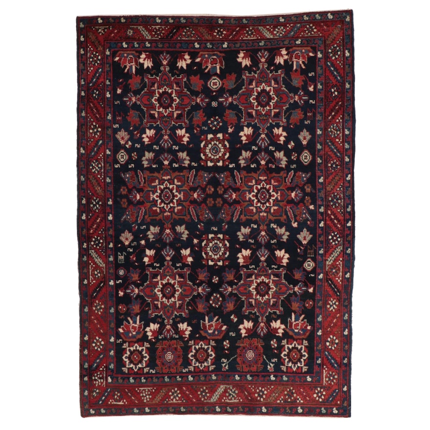 4'7 x 6'7 Hand-Knotted Persian Malayer Area Rug