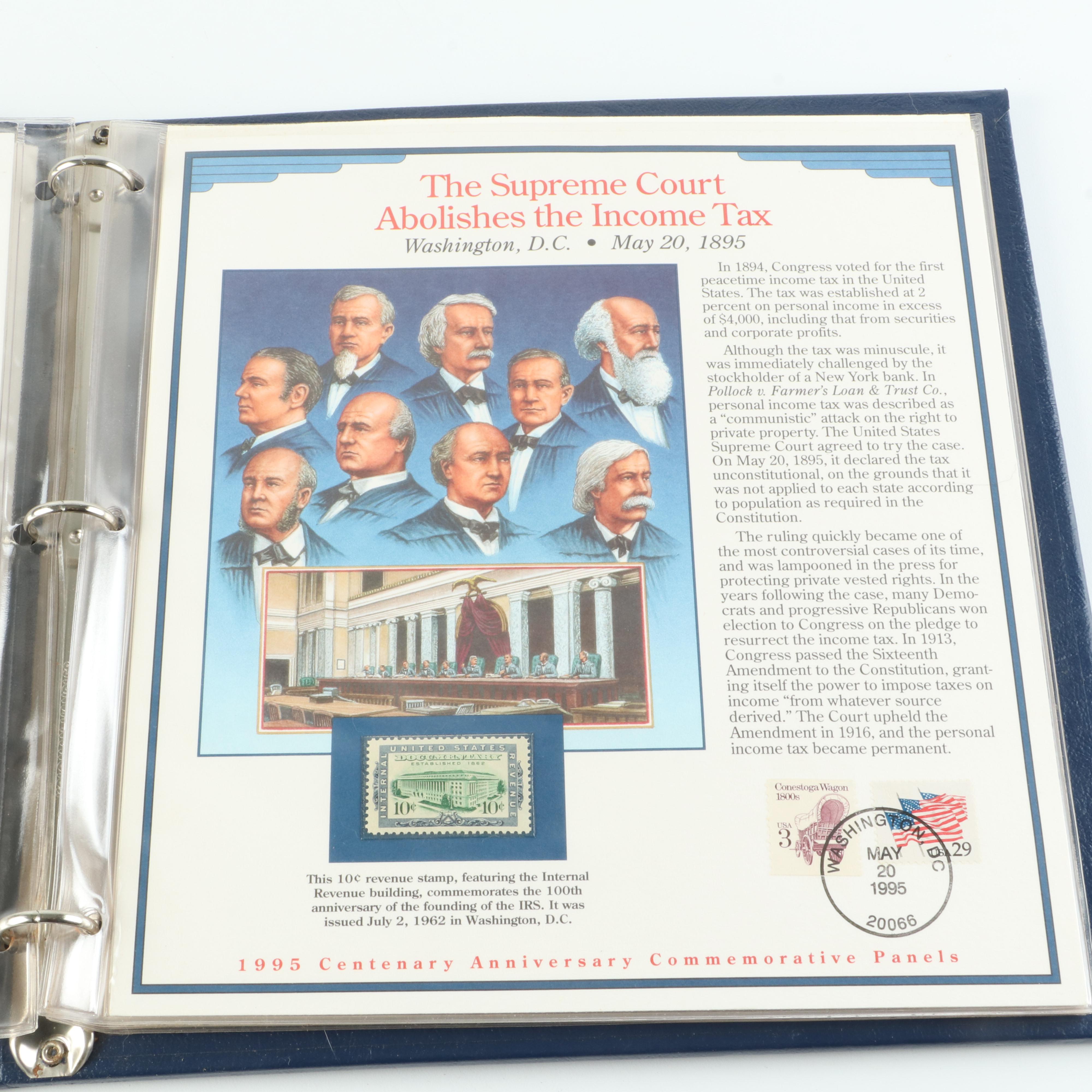 Two Postage Stamp Albums from The Commemorative Postal Society