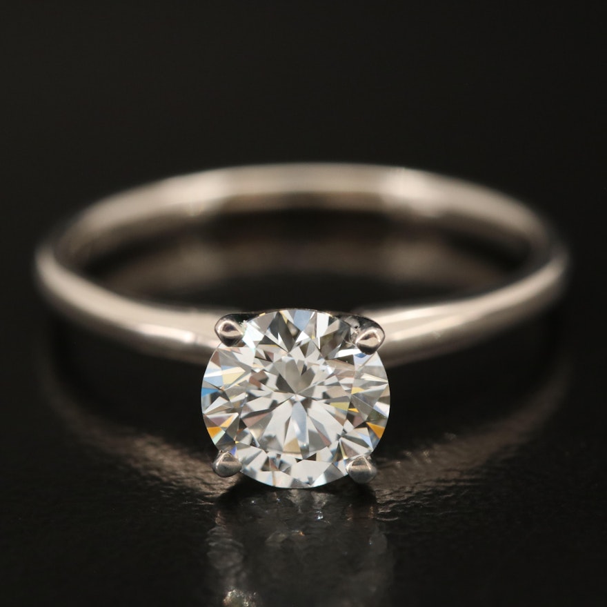 14K 1.04 CT Lab Grown Diamond Solitaire Ring