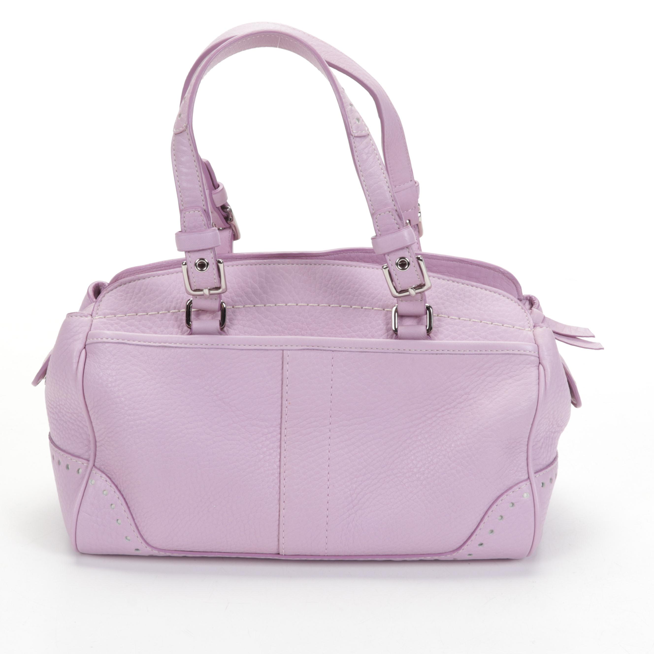 Coach Chelsea Lavender Pebble Leather Shoulder Bag