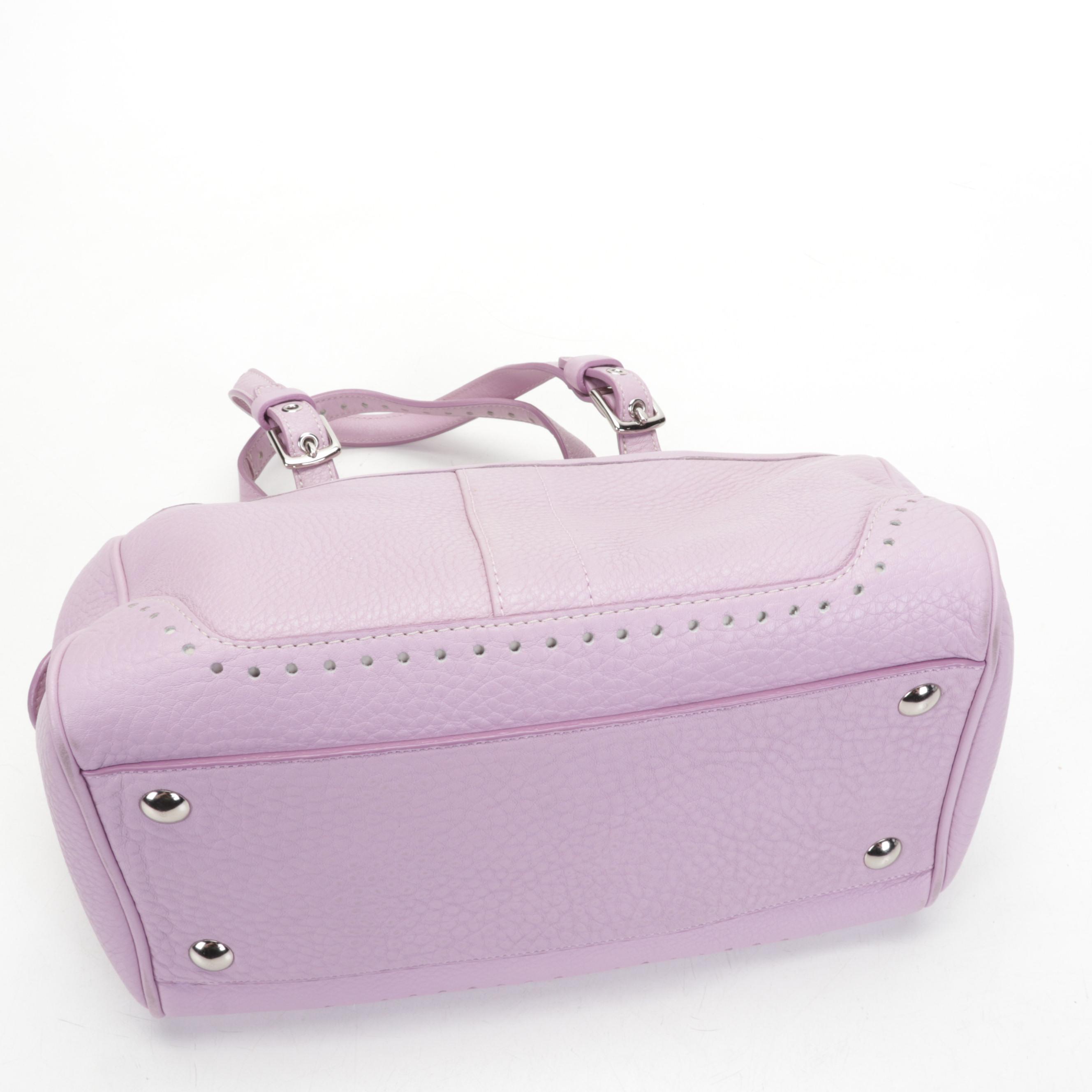 Coach Chelsea Lavender Pebble Leather Shoulder Bag