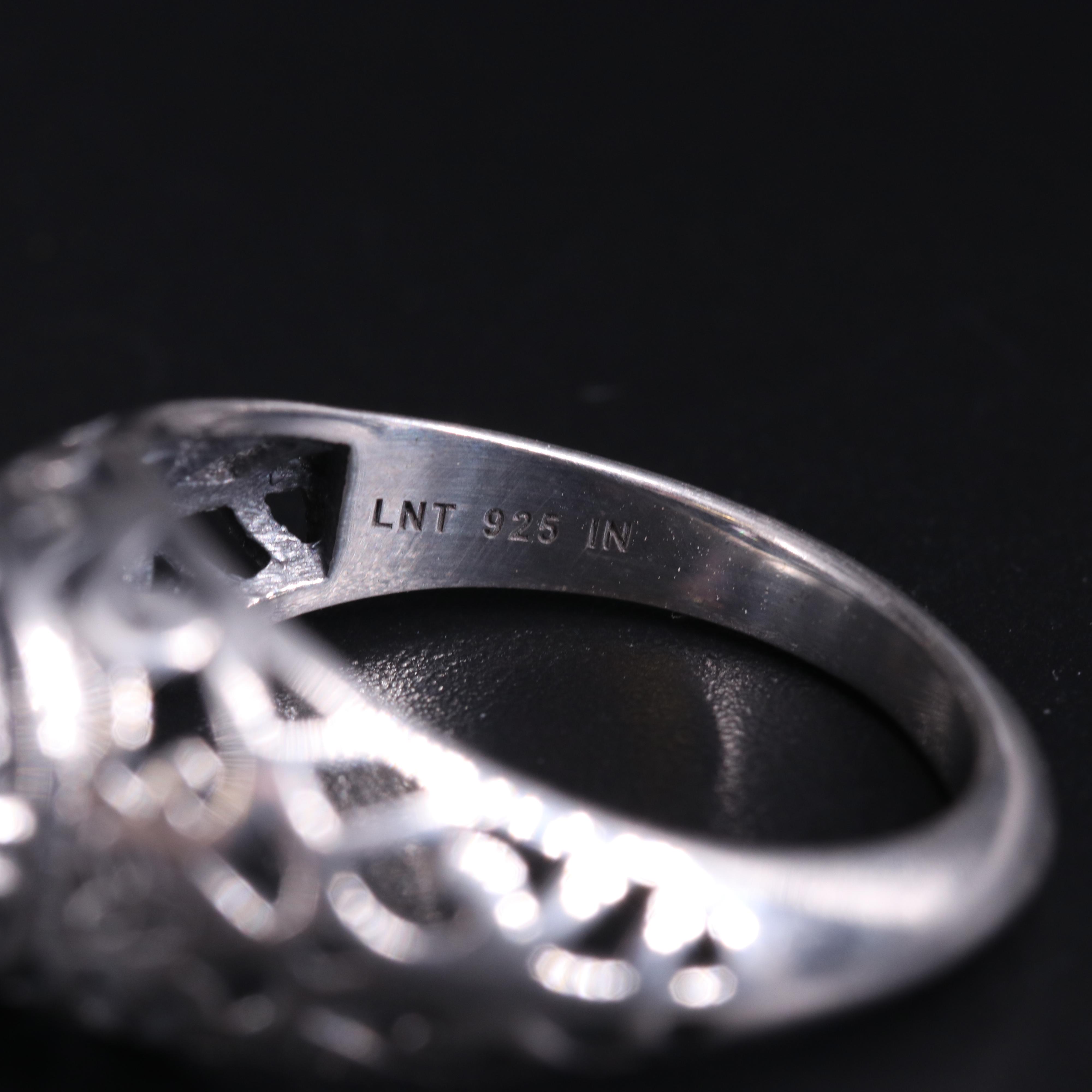 Assortment of Sterling Silver Gemstone Rings