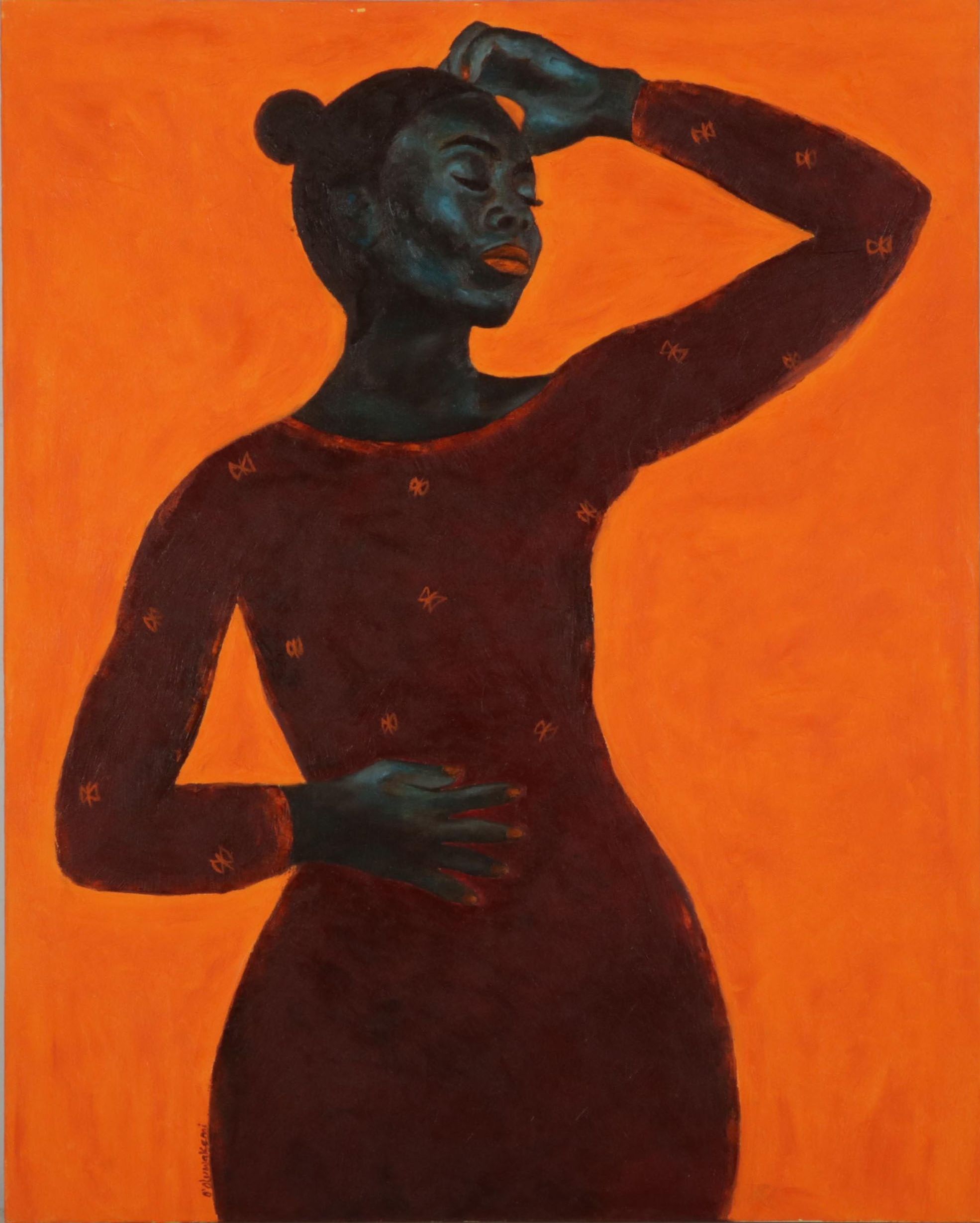 Oluwakemi Omowaire Portrait Oil Painting "Ayanfe," 2022