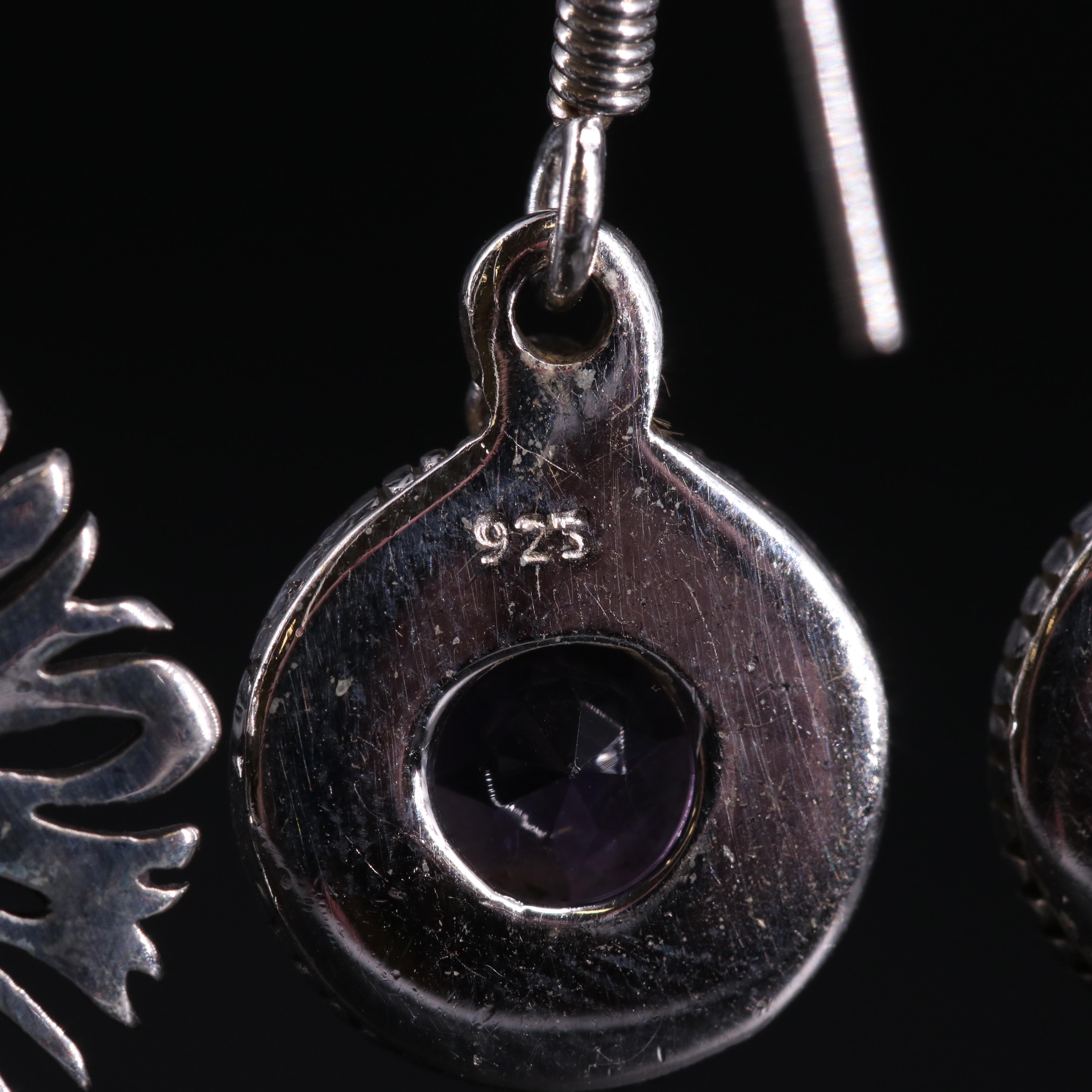 Sterling Silver Earring Collection Including Gemstones