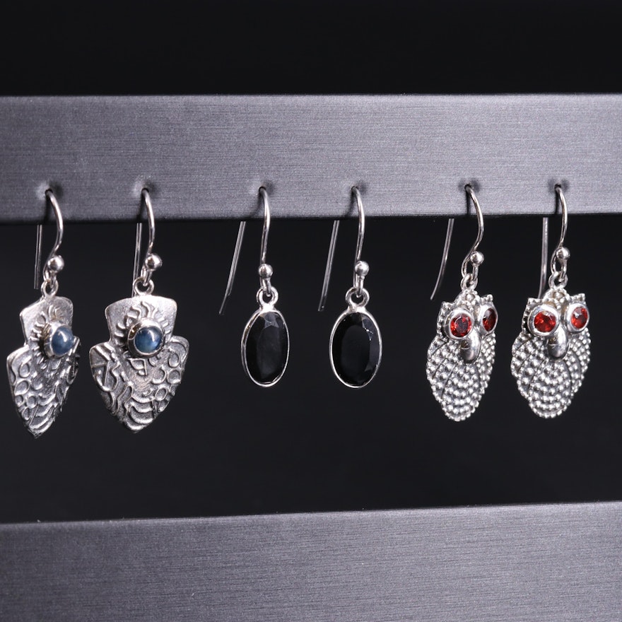 Assortment of Sterling Silver Earrings