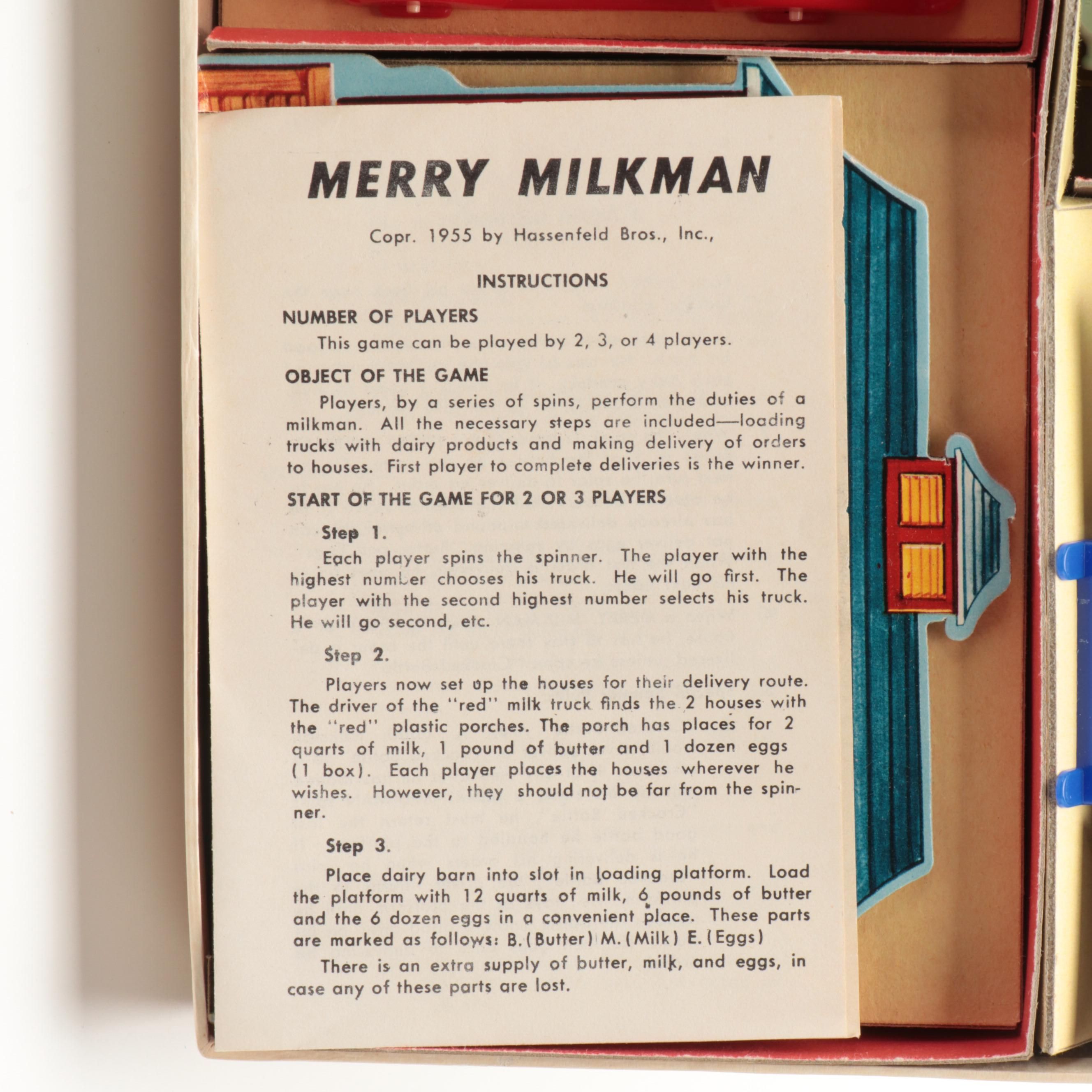 Hasbro Merry Milkman "Exciting Game and Toy" Board Game