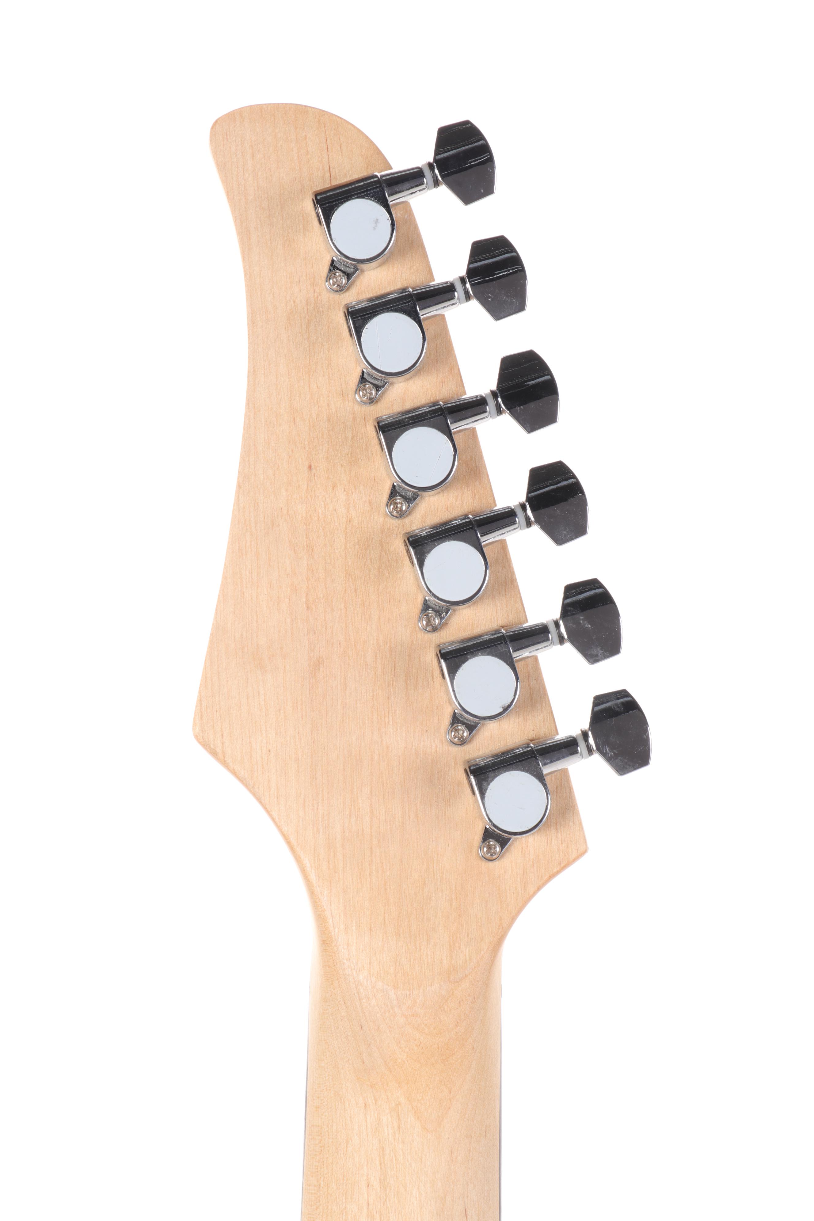 Johnny Depp of Hollywood Vampires Signed Glarry Red Enameled Electric Guitar