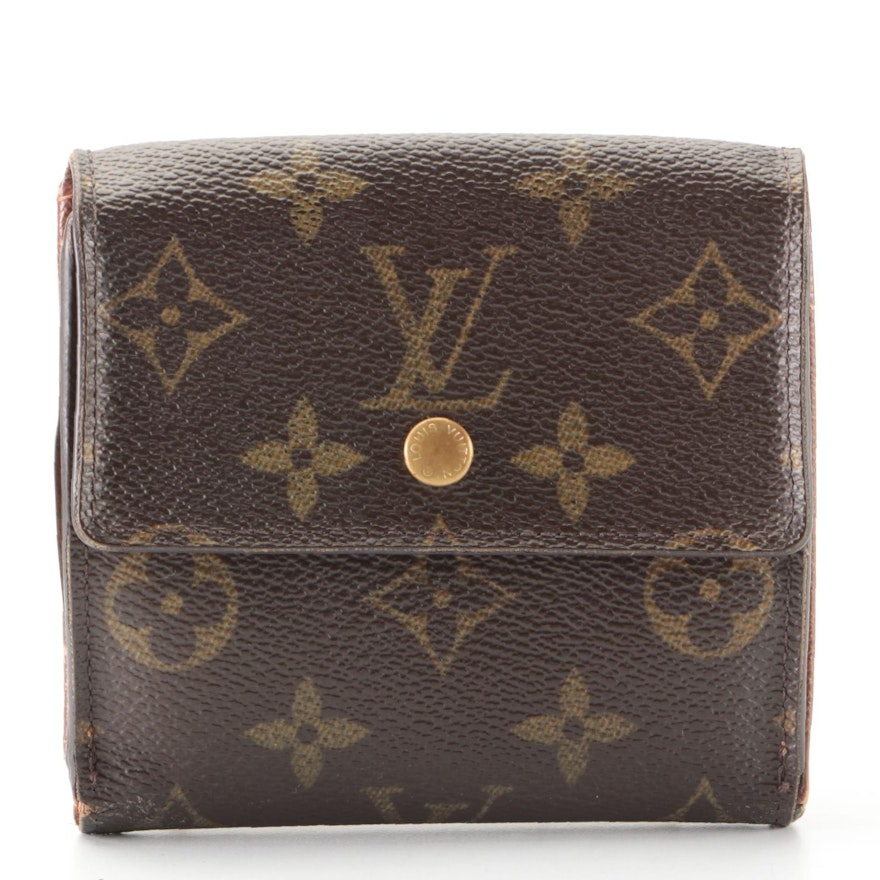 Louis Vuitton Elise Compact Wallet in Monogram Canvas