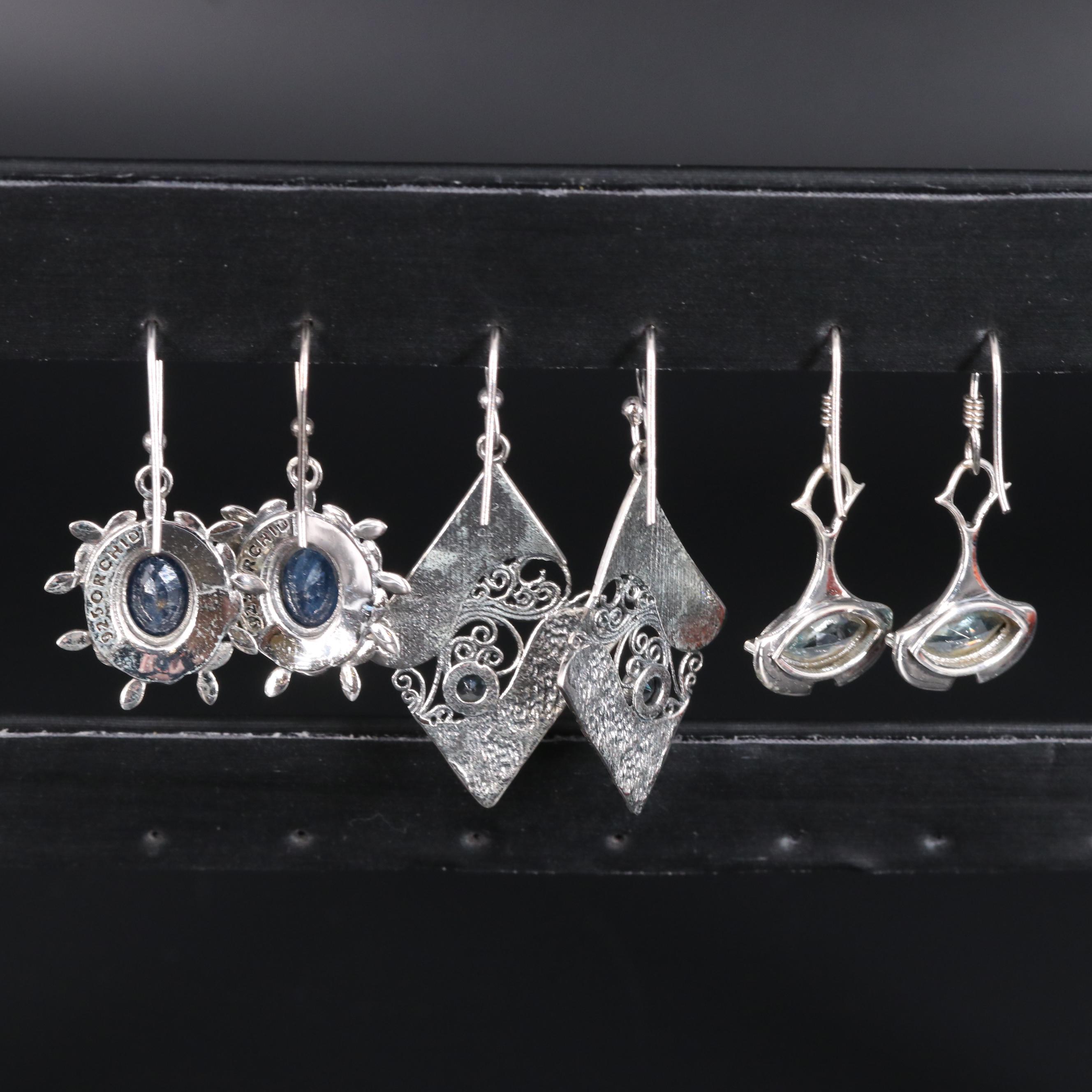 Sterling Silver Gemstone Earring Collection