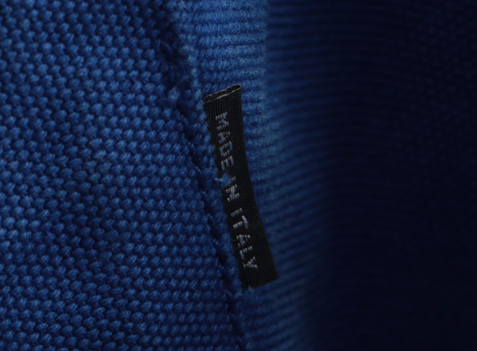 Prada Canapa Logo Large Tote Bag in Blue Canvas