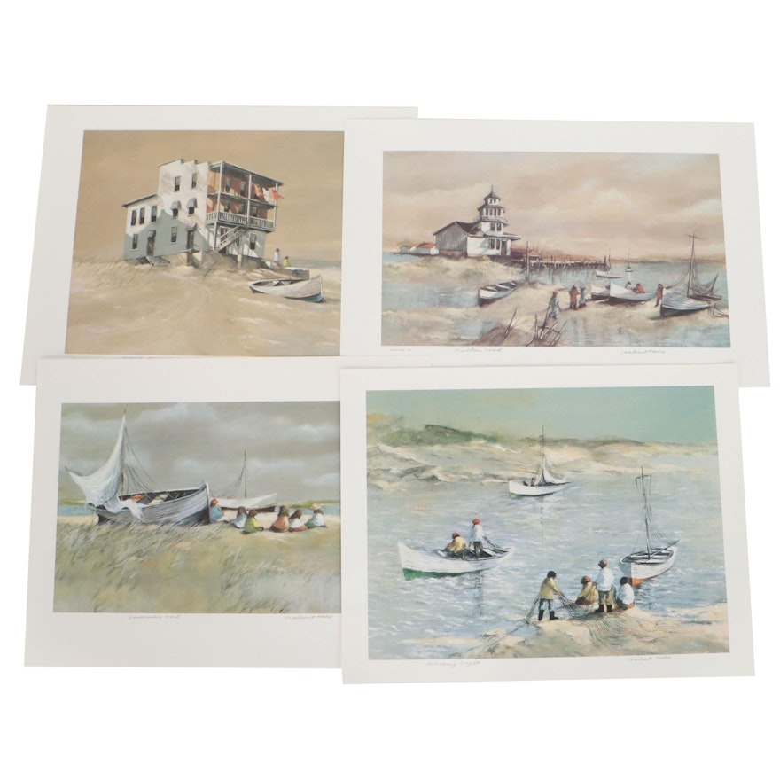 Robert Fabe Offset Lithographs Including "Hilton Head," 1993