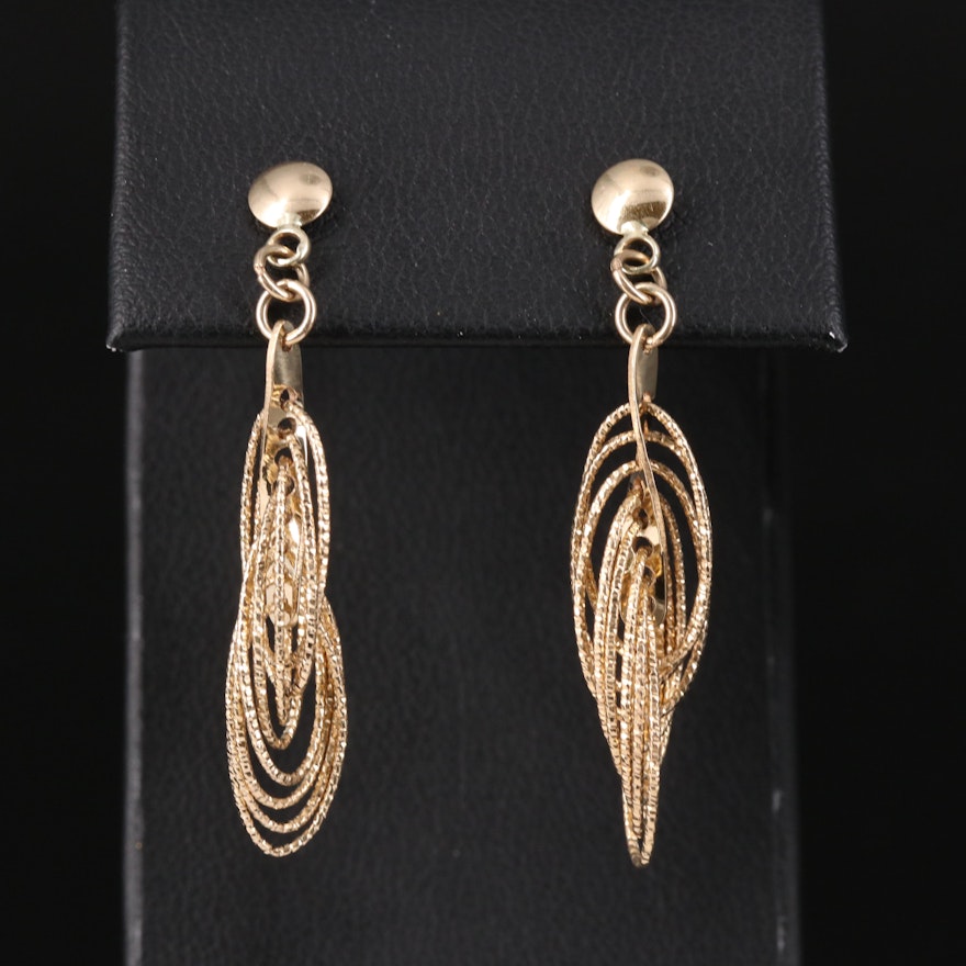 14K Drop Earrings