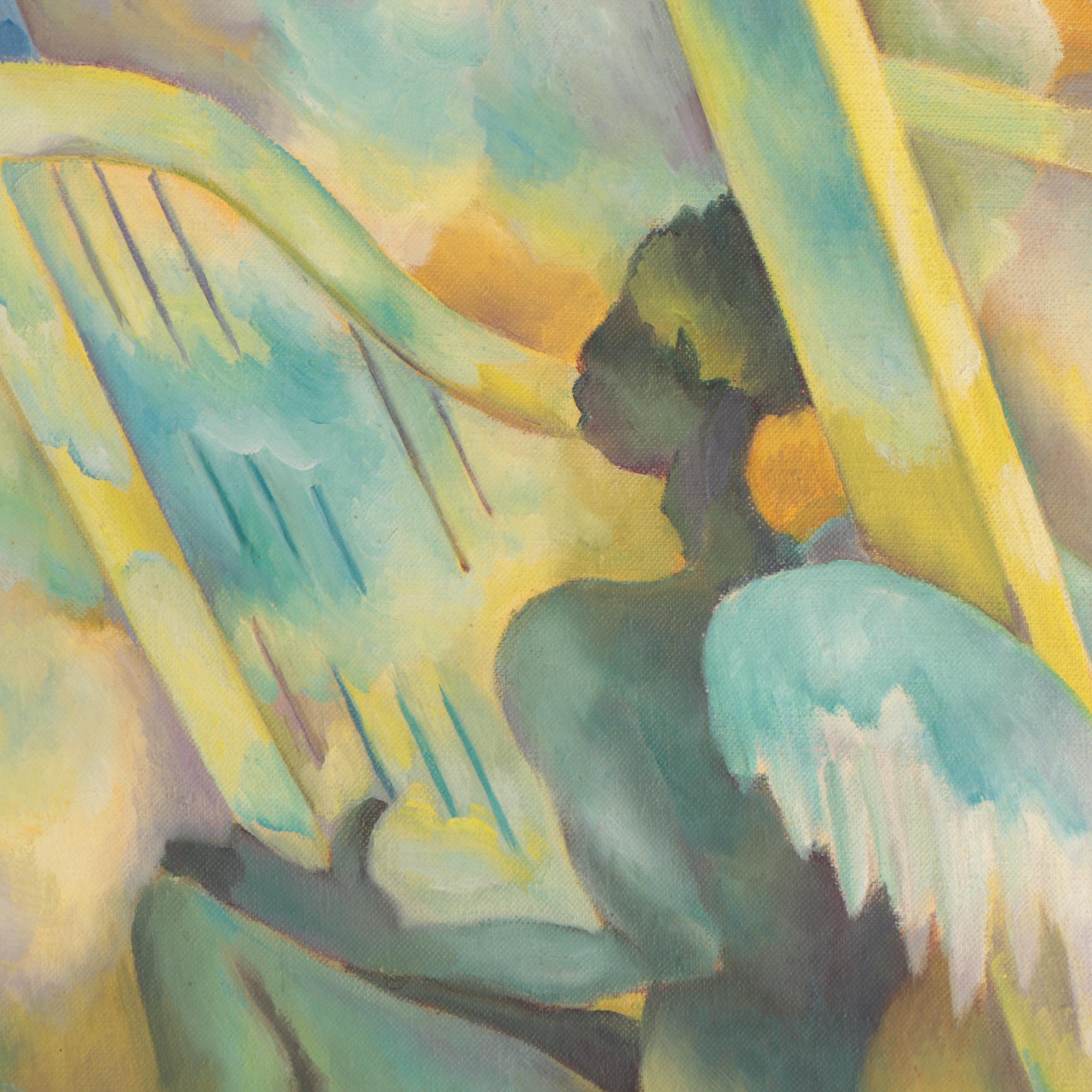 Lee Loring Narrative Oil Painting "Kite," 1946