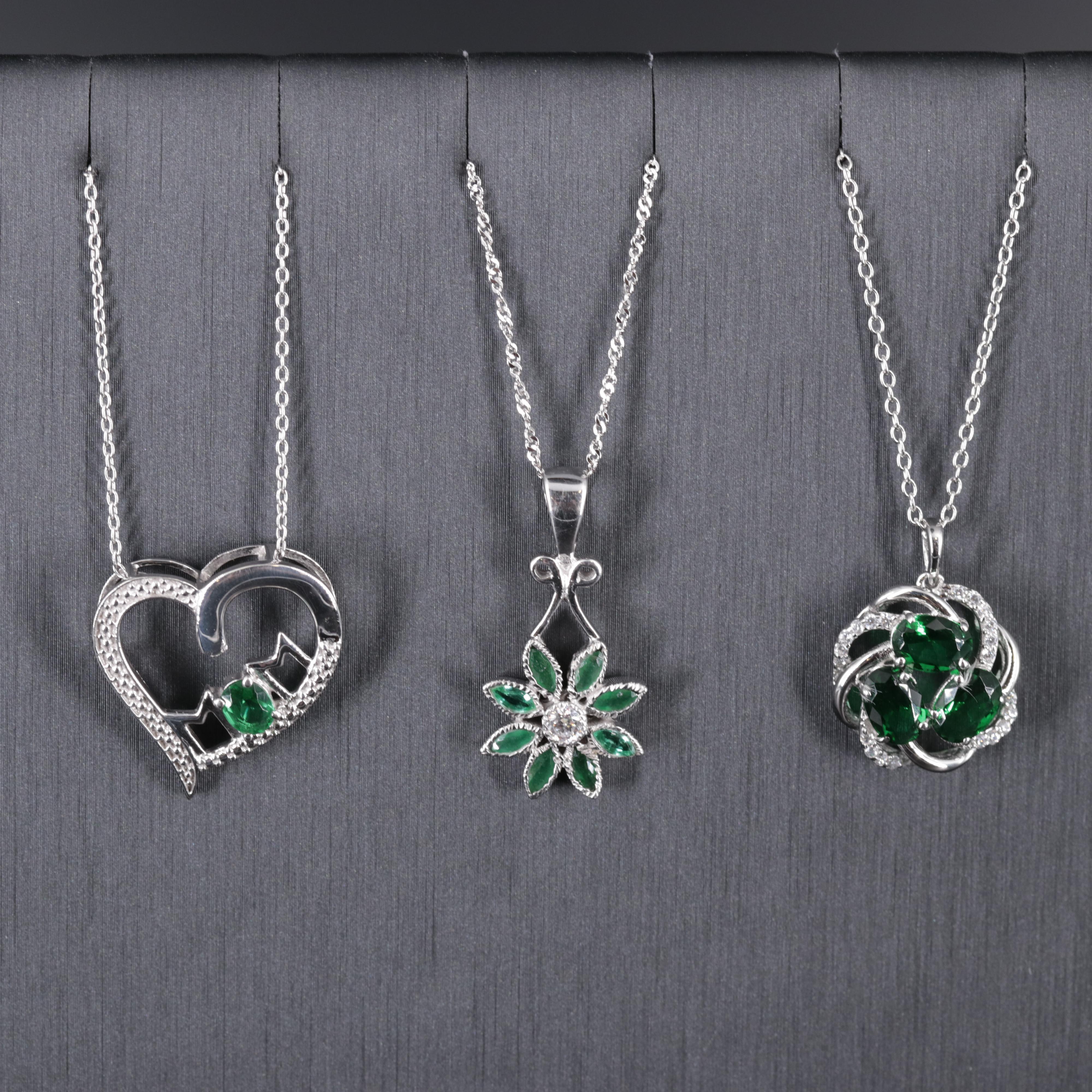 Sterling Silver Necklace Trio